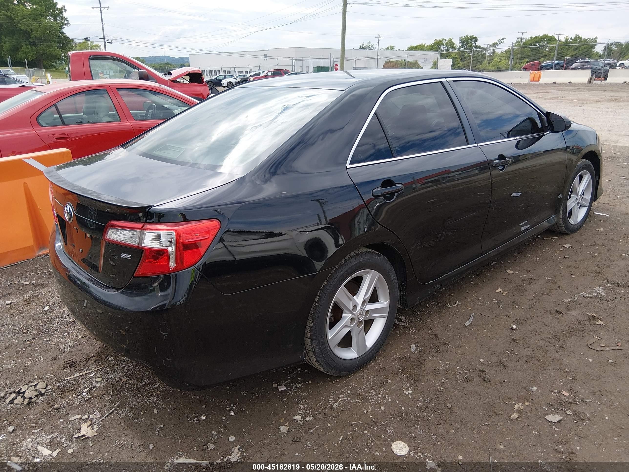 2014 Toyota Camry Se Black vin: 4T1BF1FK4EU466600