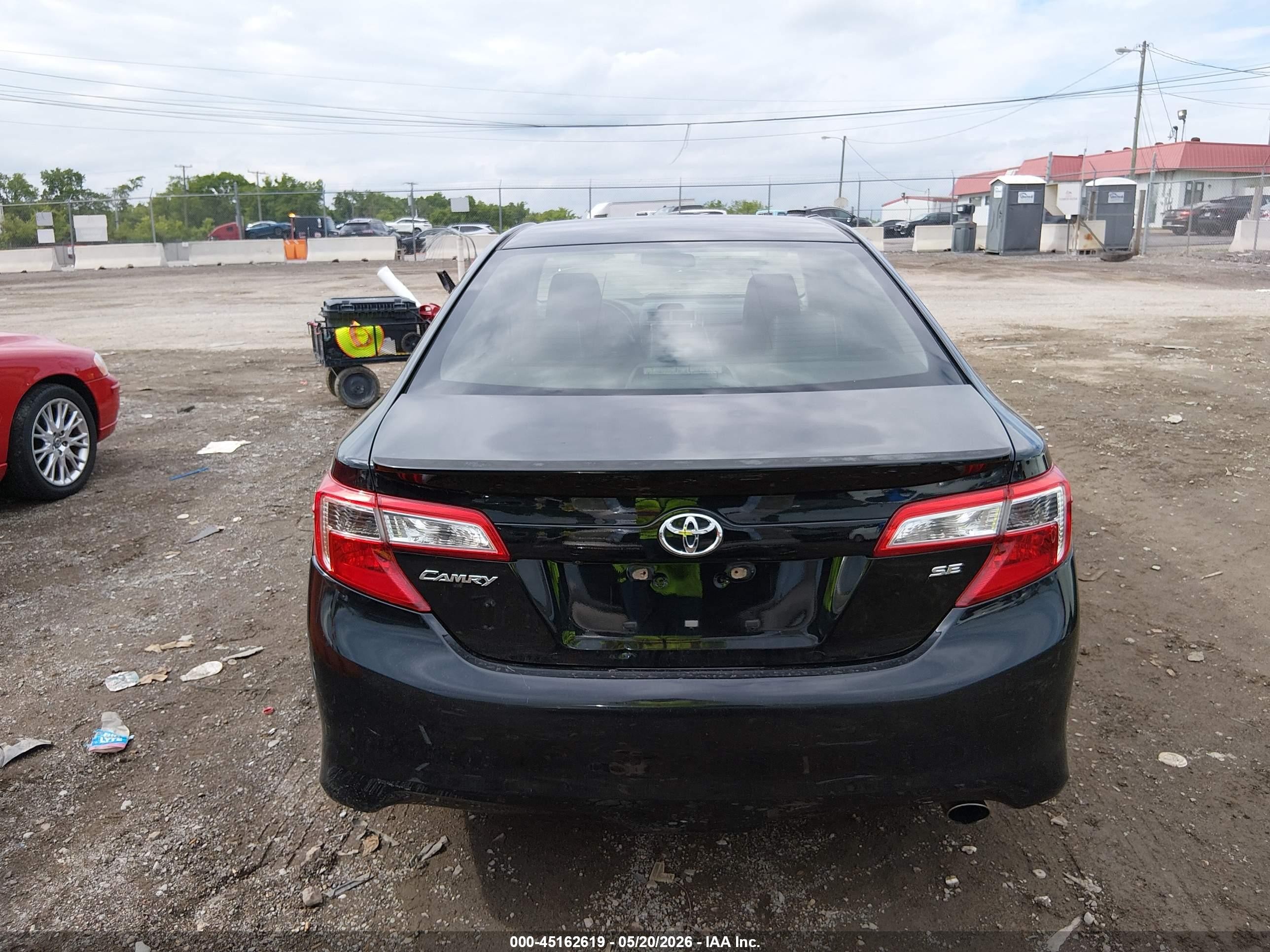 2014 Toyota Camry Se Black vin: 4T1BF1FK4EU466600