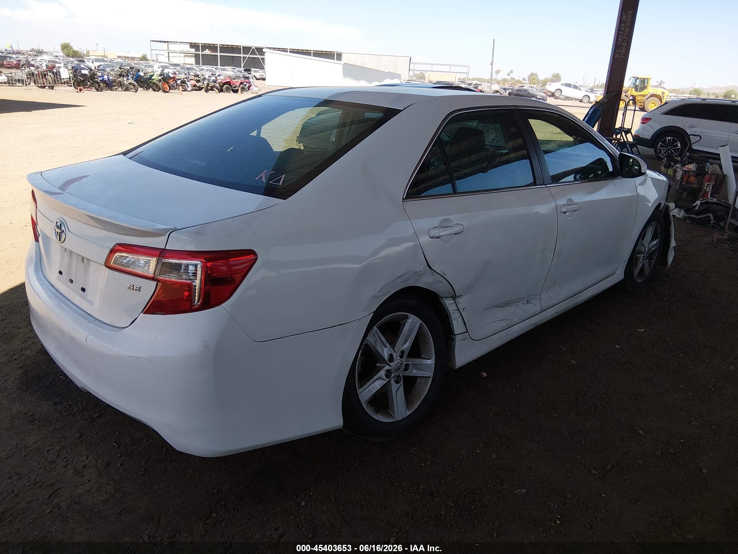 2014 Toyota Camry Se Белый vin: 4T1BF1FK4EU745786