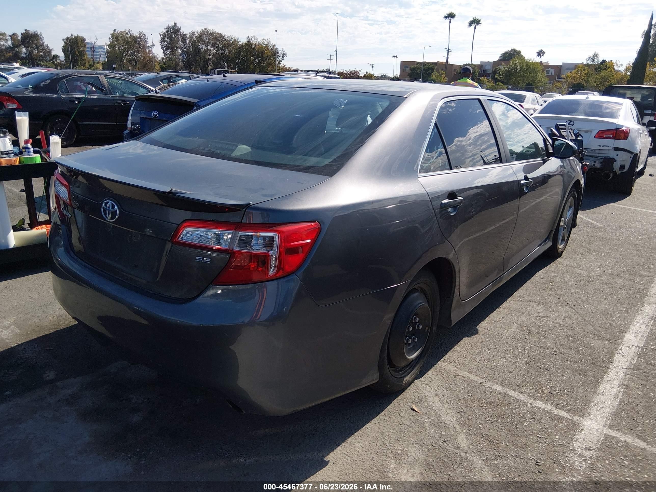 2014 Toyota Camry Se Black vin: 4T1BF1FK4EU751670