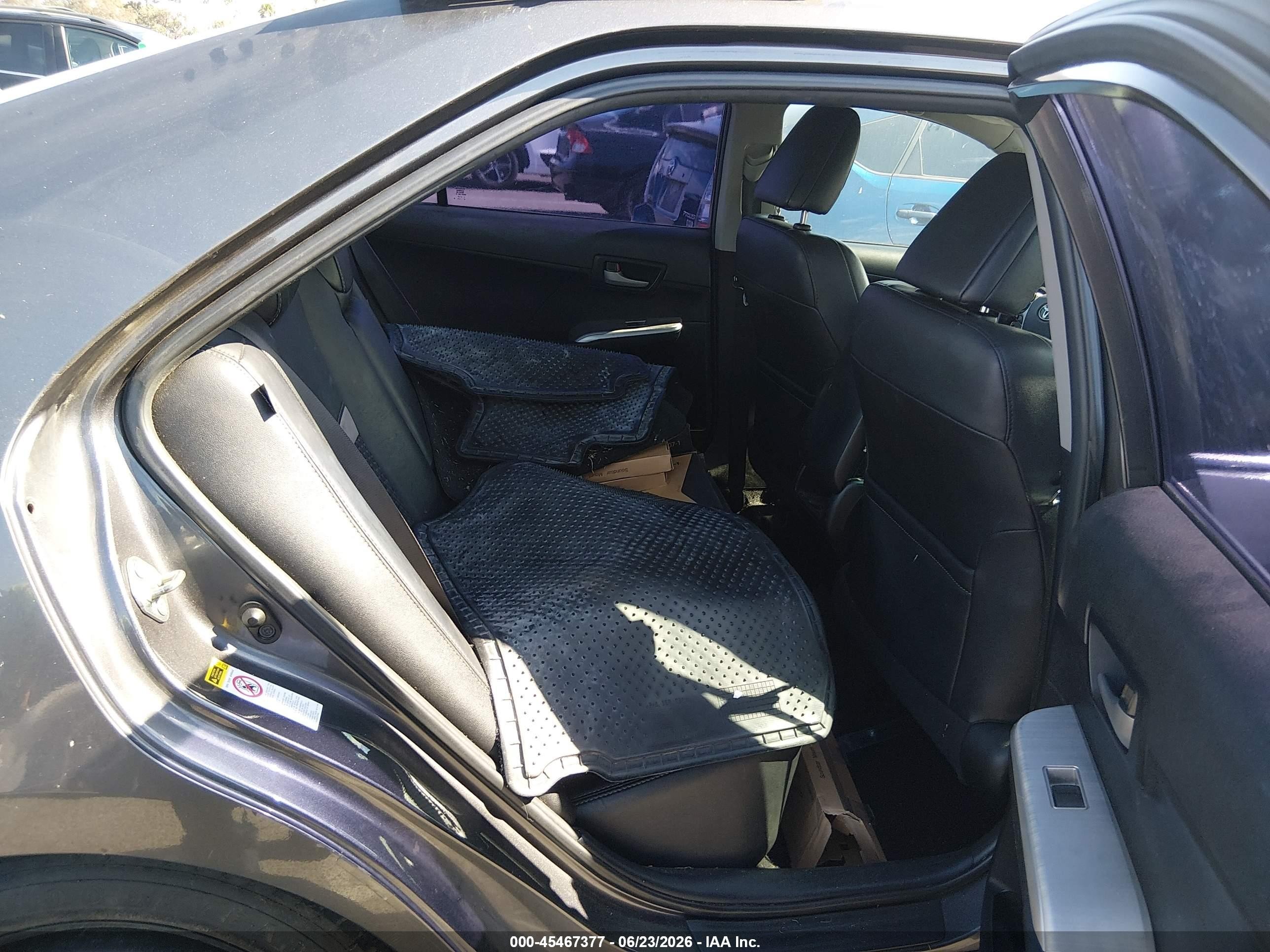 2014 Toyota Camry Se Black vin: 4T1BF1FK4EU751670
