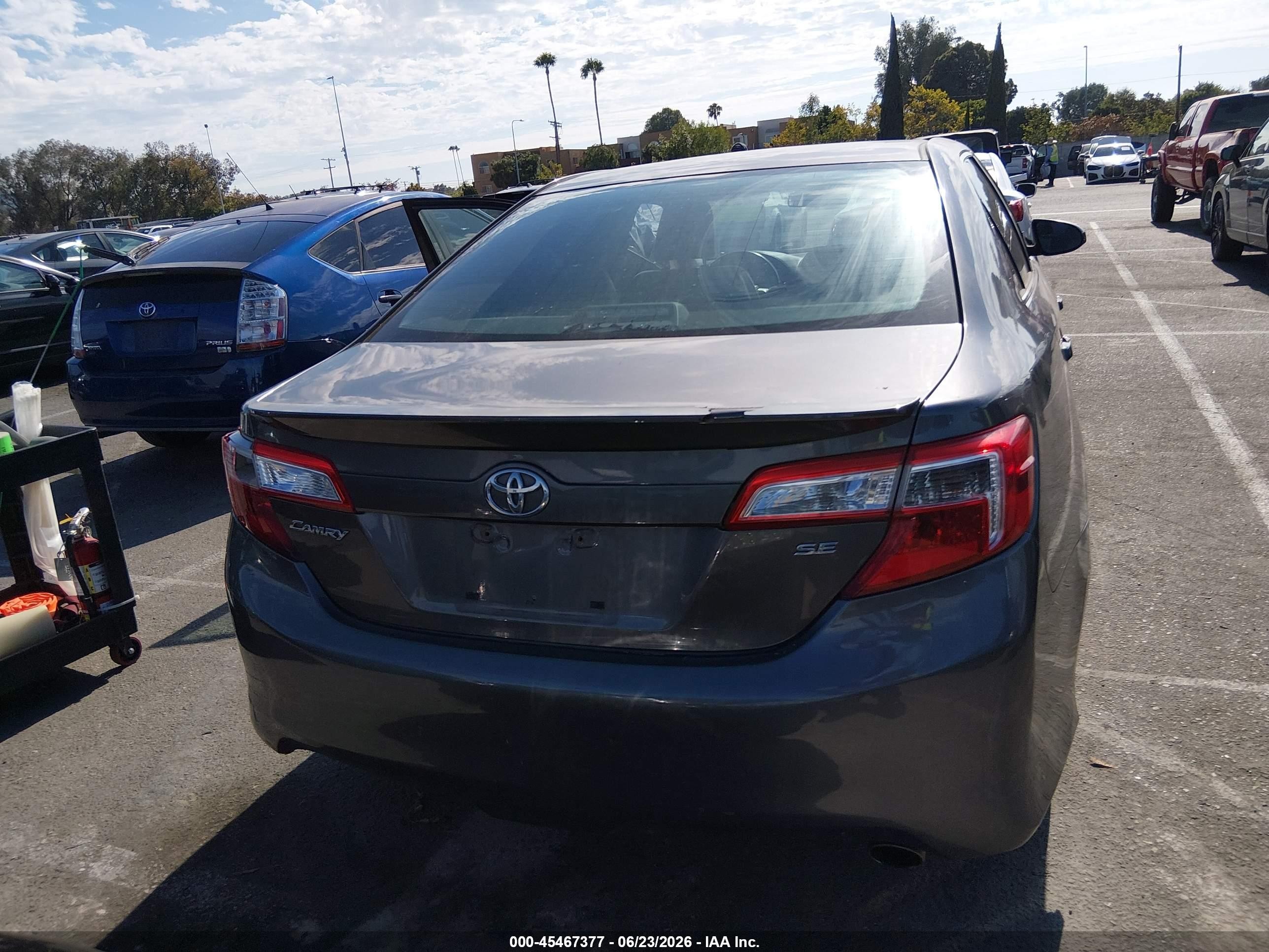 2014 Toyota Camry Se Black vin: 4T1BF1FK4EU751670
