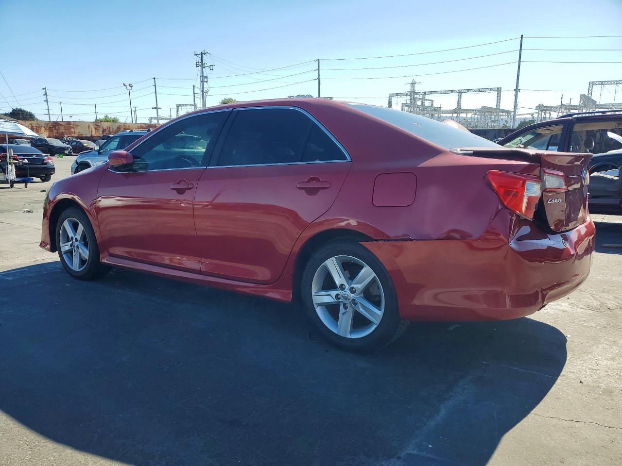 2014 Toyota Camry Se Red vin: 4T1BF1FK4EU775645