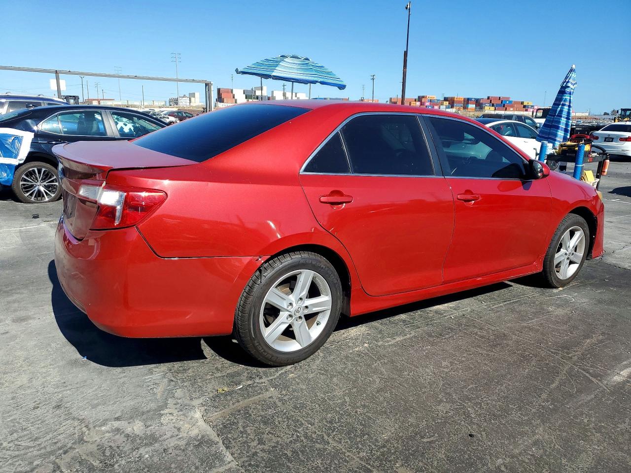 2014 Toyota Camry Se Red vin: 4T1BF1FK4EU775645