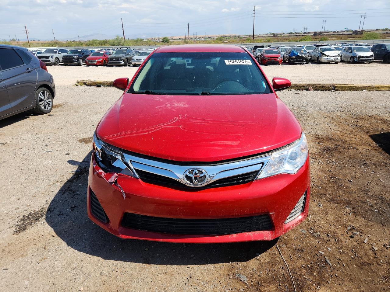 2014 Toyota Camry Le Красный vin: 4T1BF1FK4EU777962