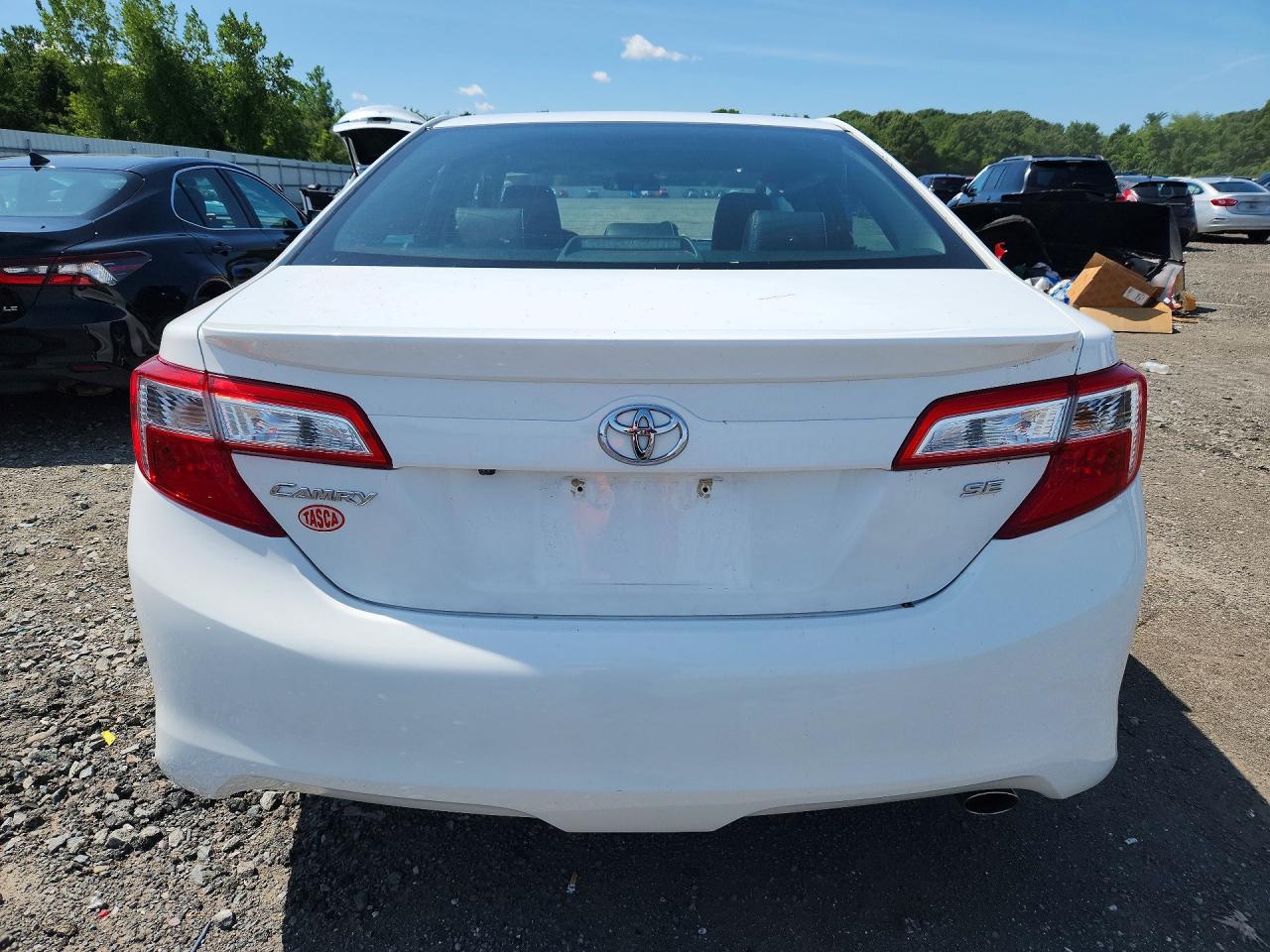 2014 Toyota Camry Se White vin: 4T1BF1FK4EU785740