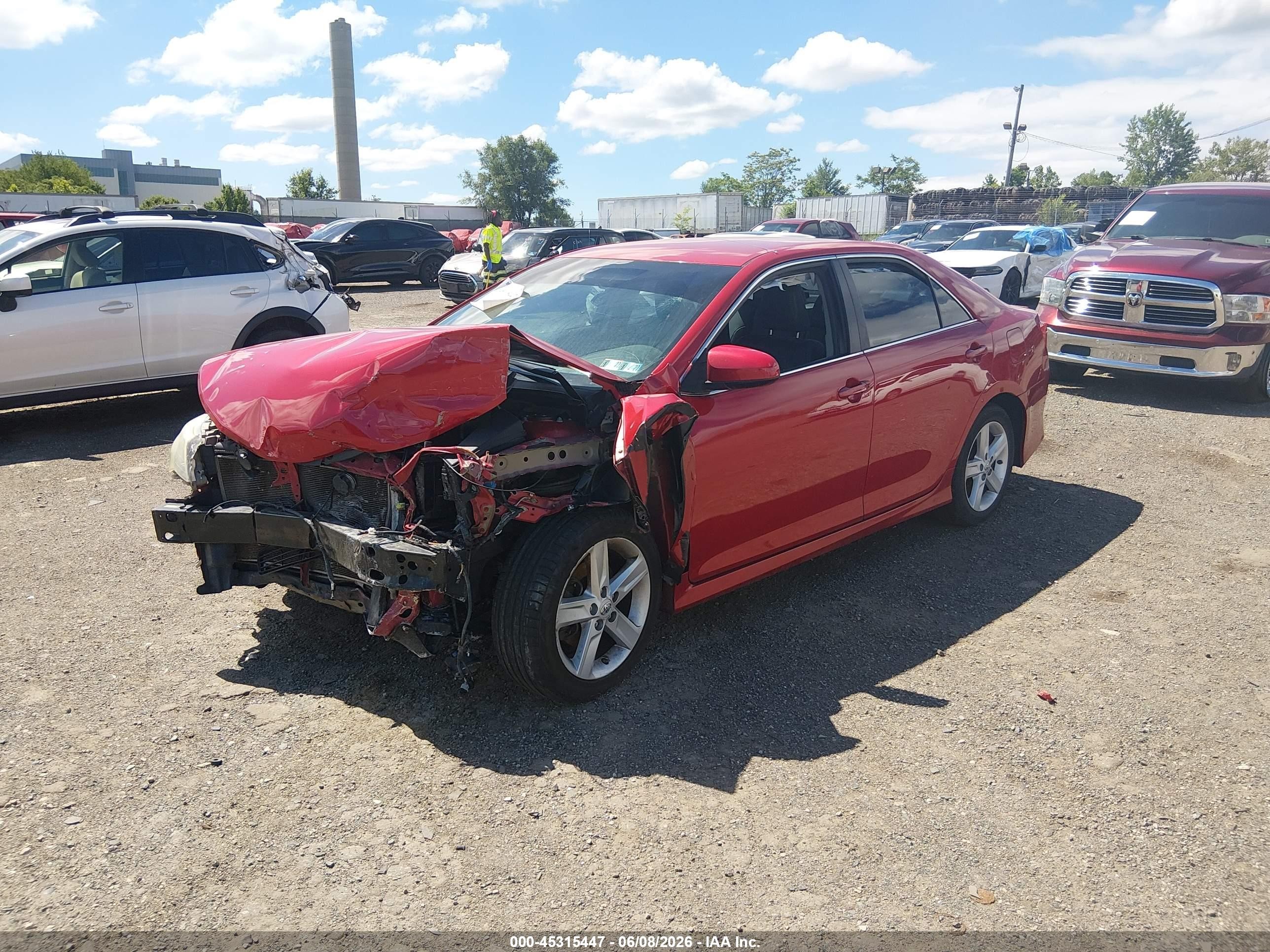 2014 Toyota Camry Se Красный vin: 4T1BF1FK4EU789271