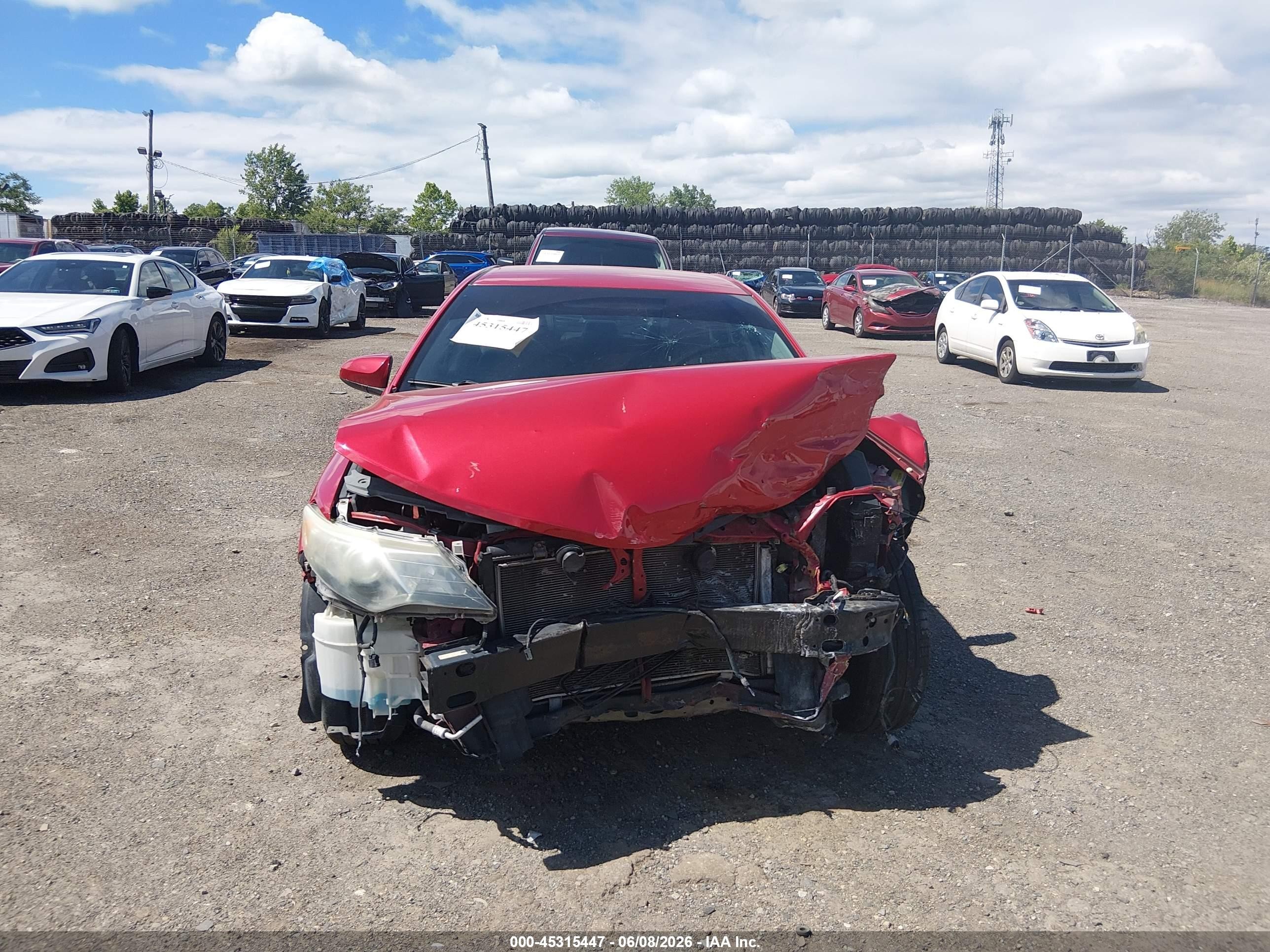 2014 Toyota Camry Se Красный vin: 4T1BF1FK4EU789271