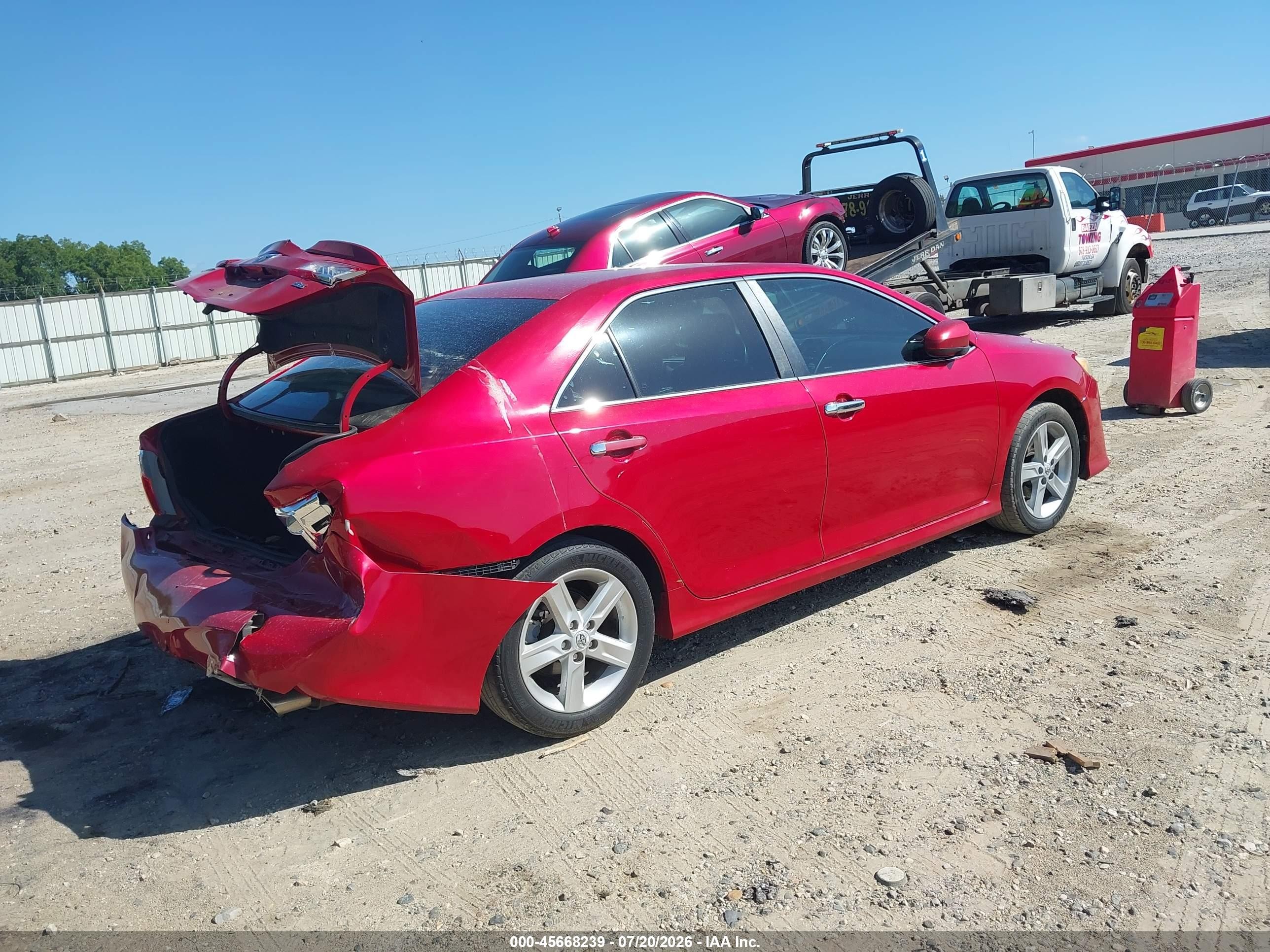 2014 Toyota Camry Se Red vin: 4T1BF1FK4EU789724