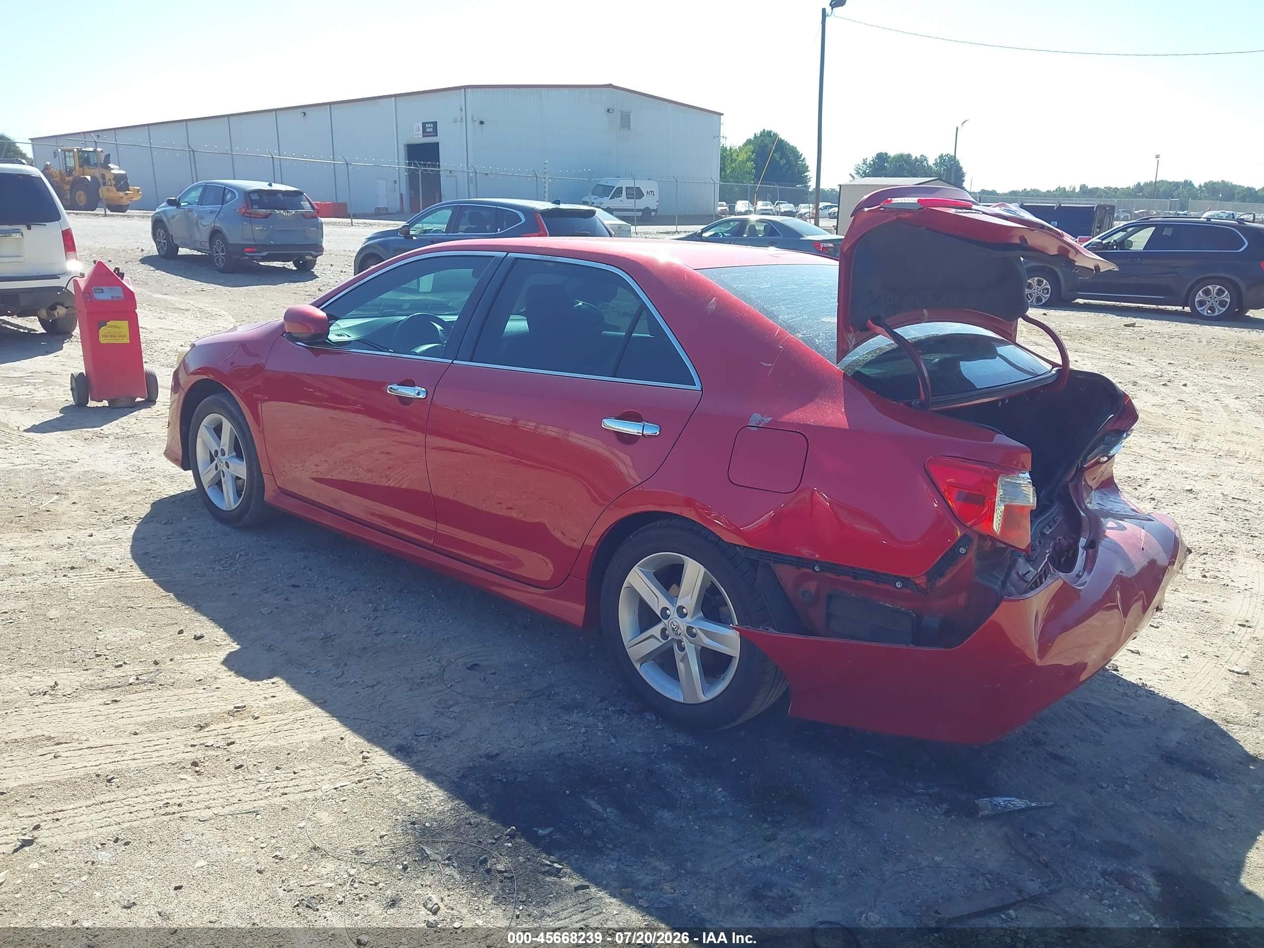 2014 Toyota Camry Se Red vin: 4T1BF1FK4EU789724