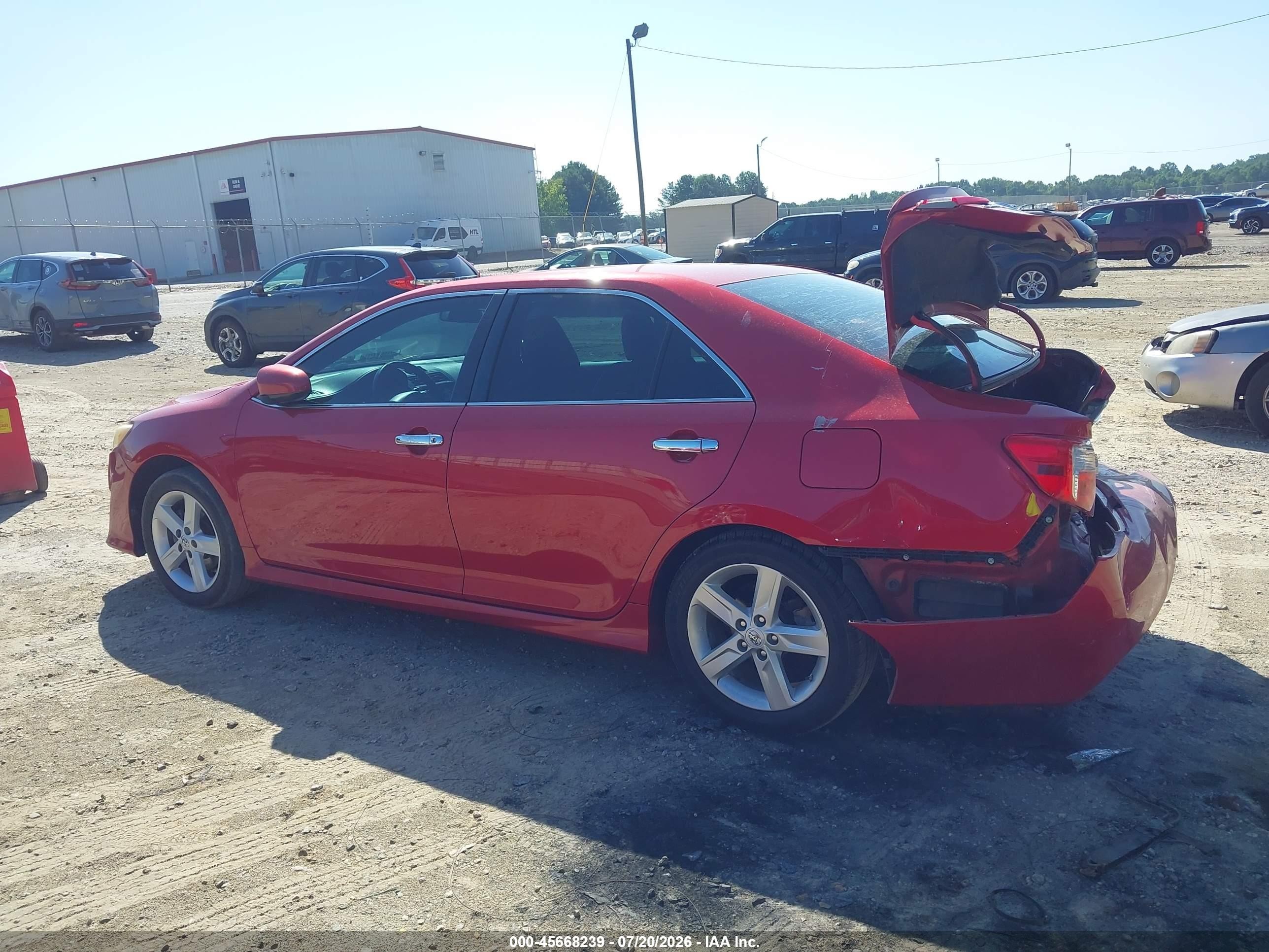 2014 Toyota Camry Se Red vin: 4T1BF1FK4EU789724