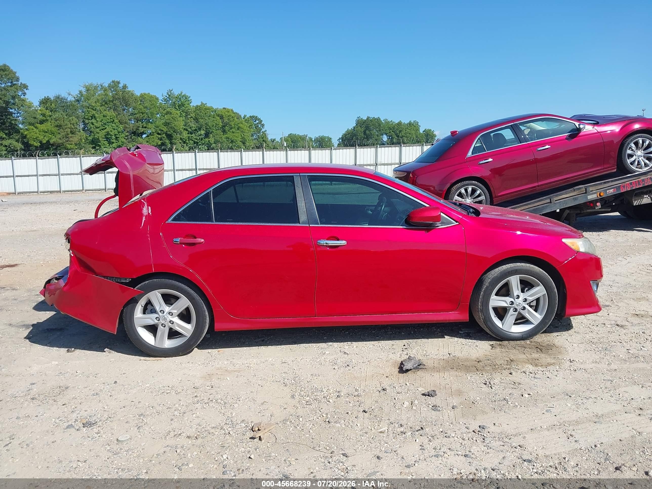 2014 Toyota Camry Se Red vin: 4T1BF1FK4EU789724