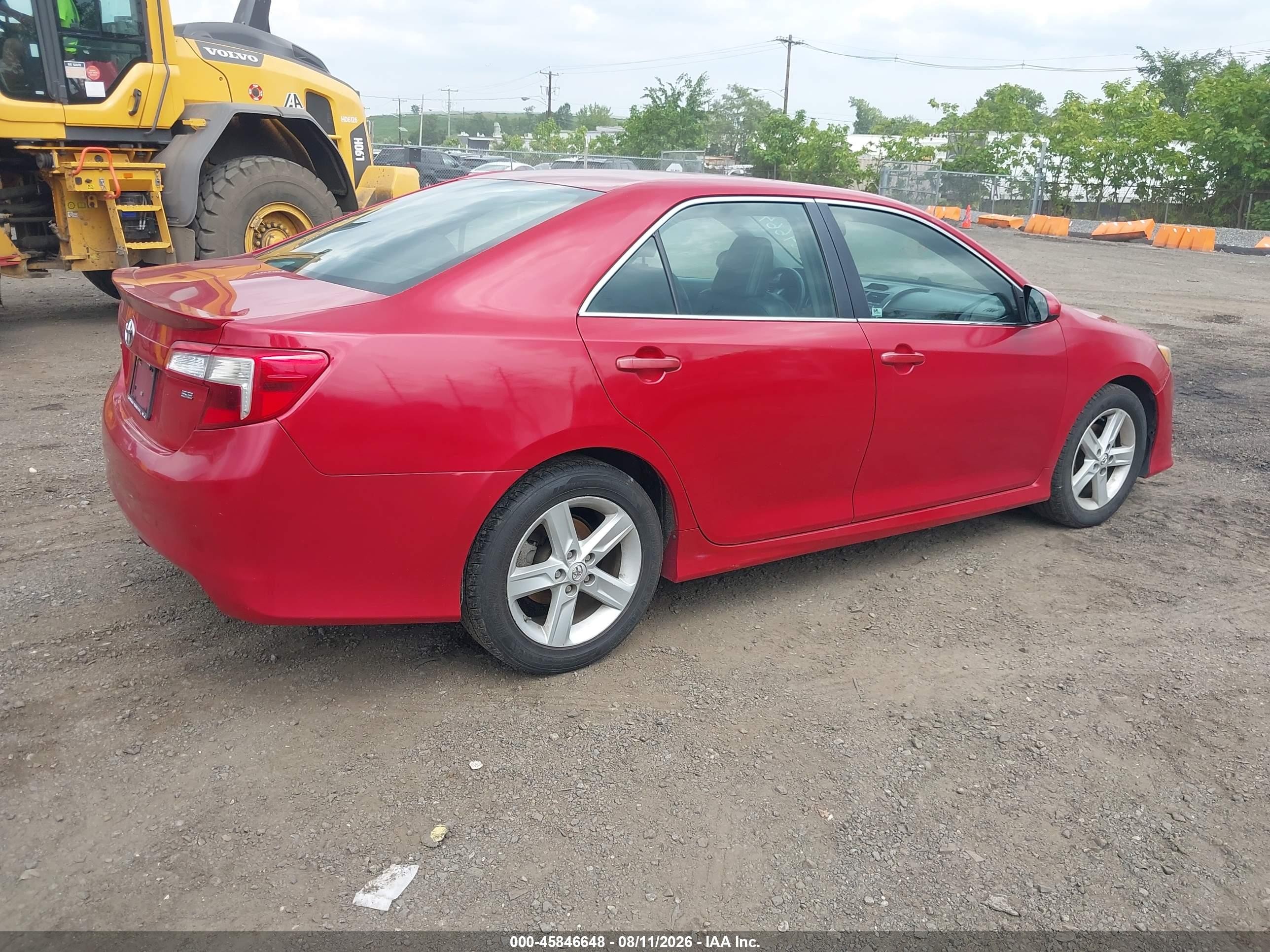 2014 Toyota Camry Se Red vin: 4T1BF1FK4EU791490