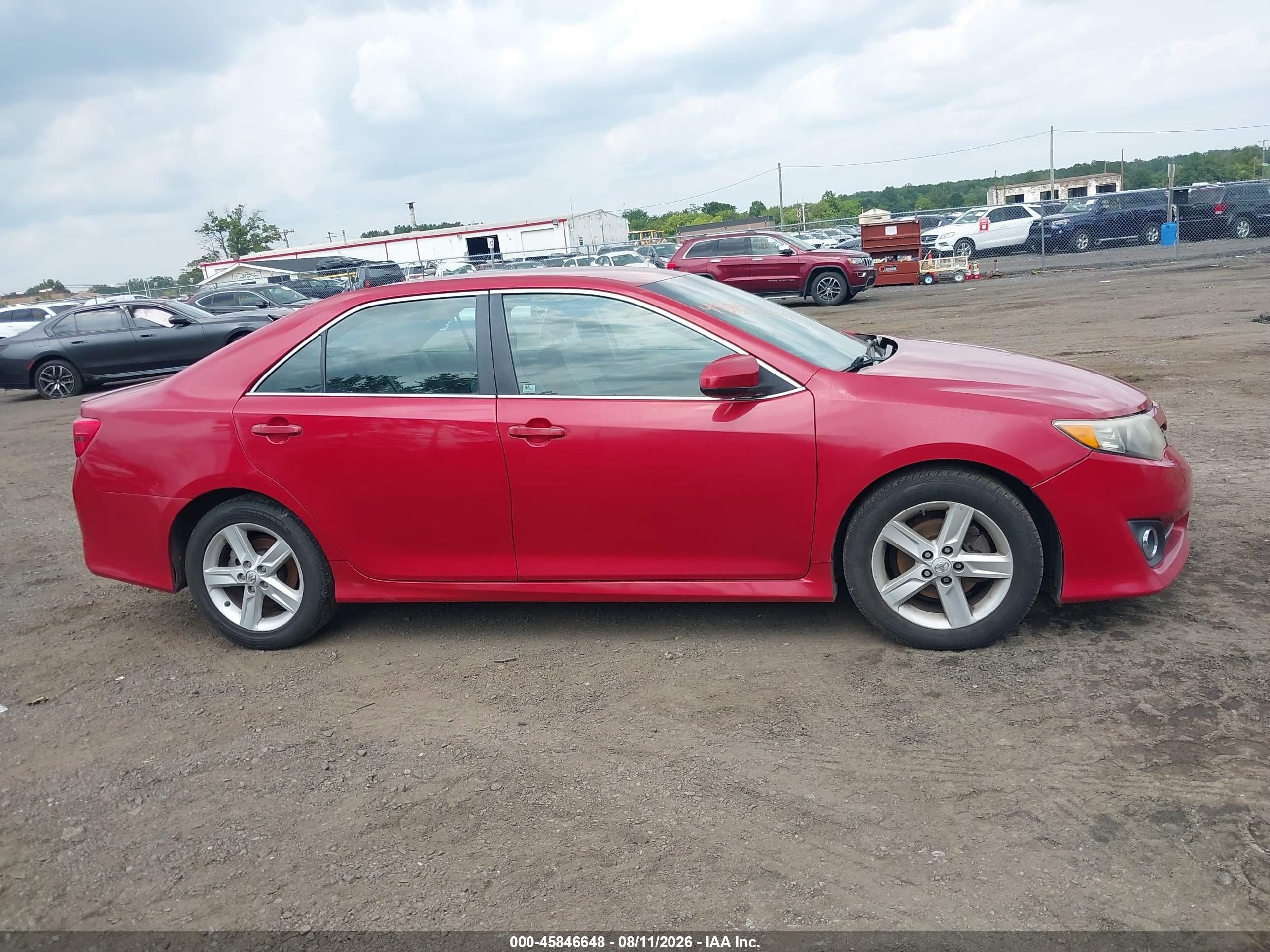 2014 Toyota Camry Se Red vin: 4T1BF1FK4EU791490