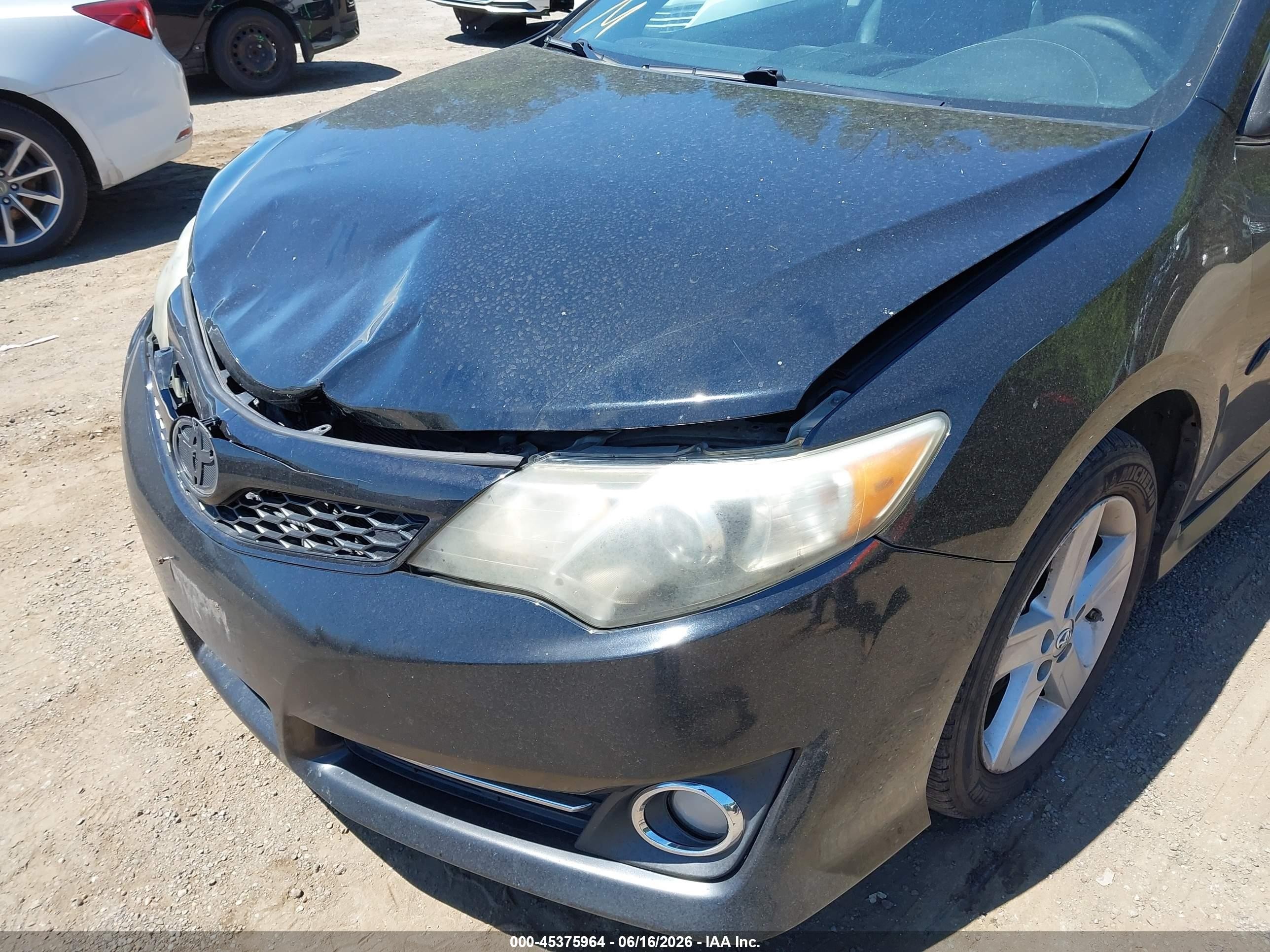 2014 Toyota Camry Se Black vin: 4T1BF1FK4EU797175