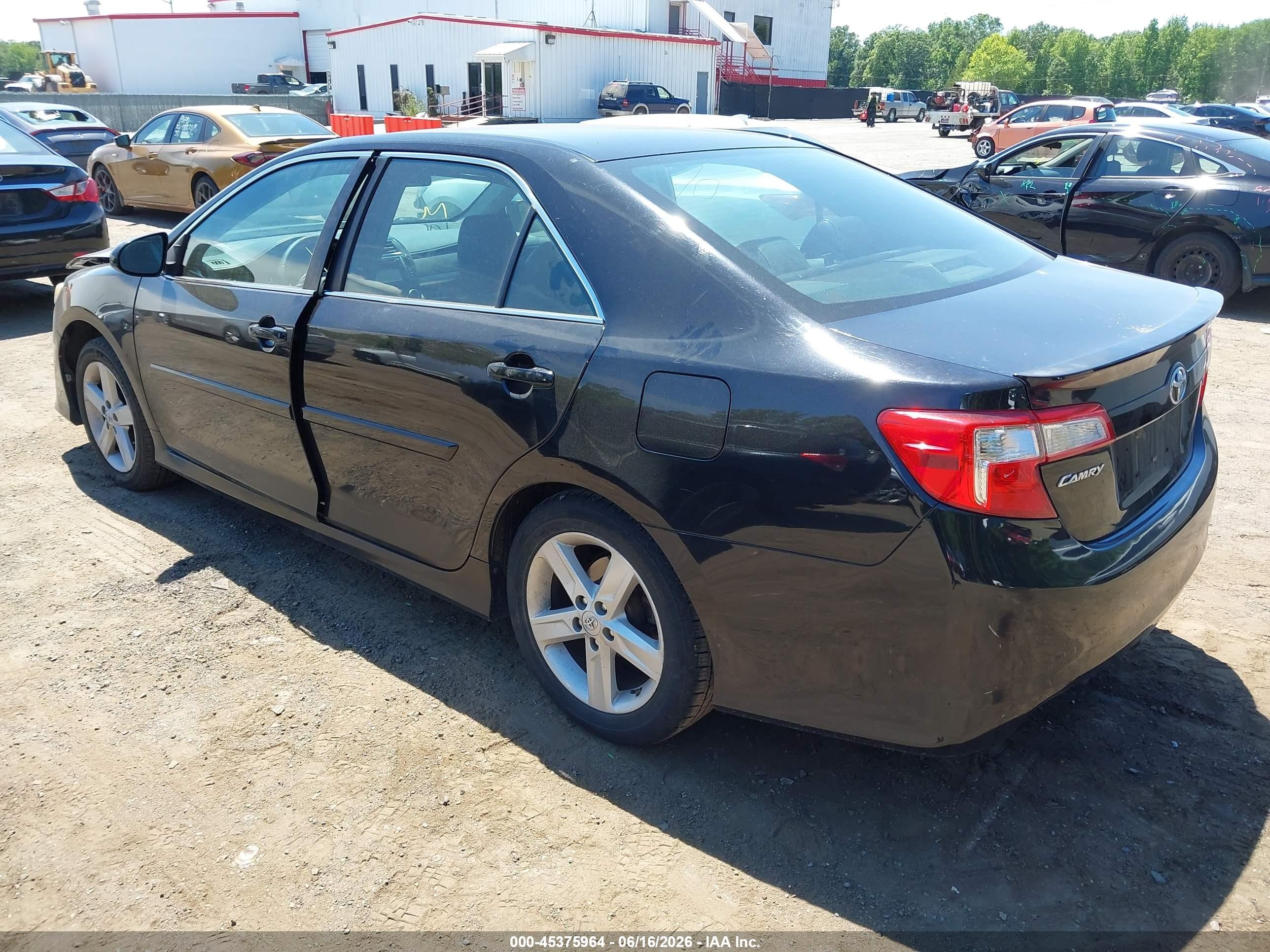 2014 Toyota Camry Se Black vin: 4T1BF1FK4EU797175