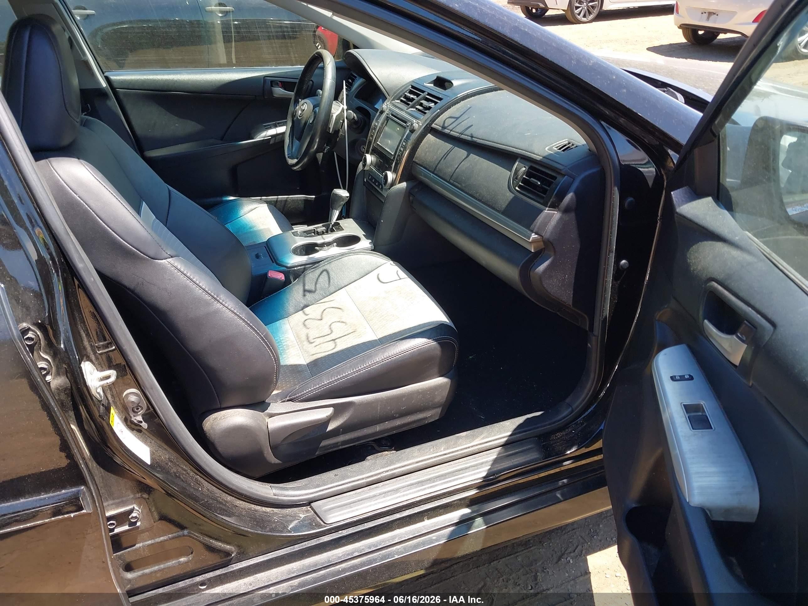 2014 Toyota Camry Se Black vin: 4T1BF1FK4EU797175