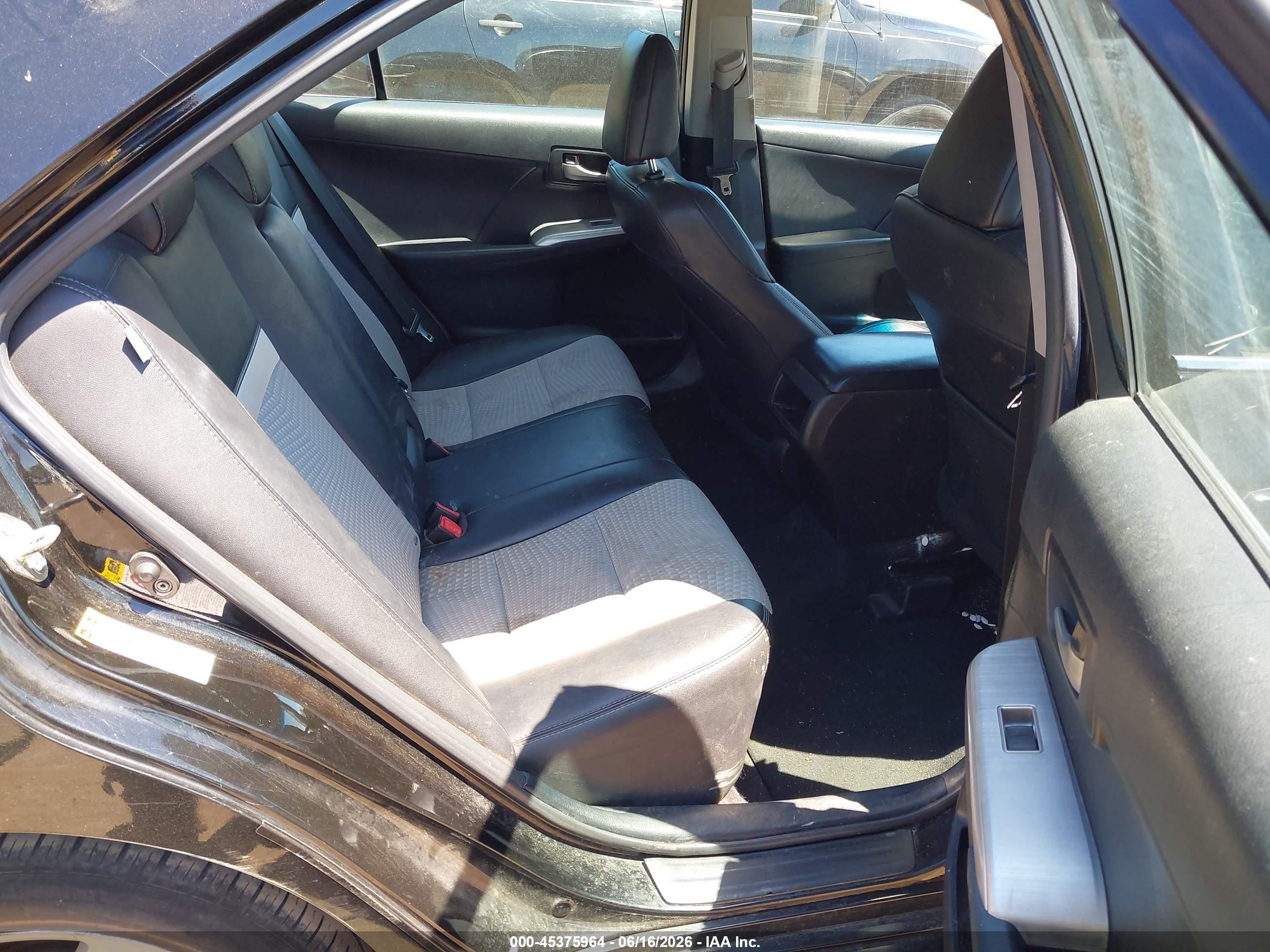 2014 Toyota Camry Se Black vin: 4T1BF1FK4EU797175
