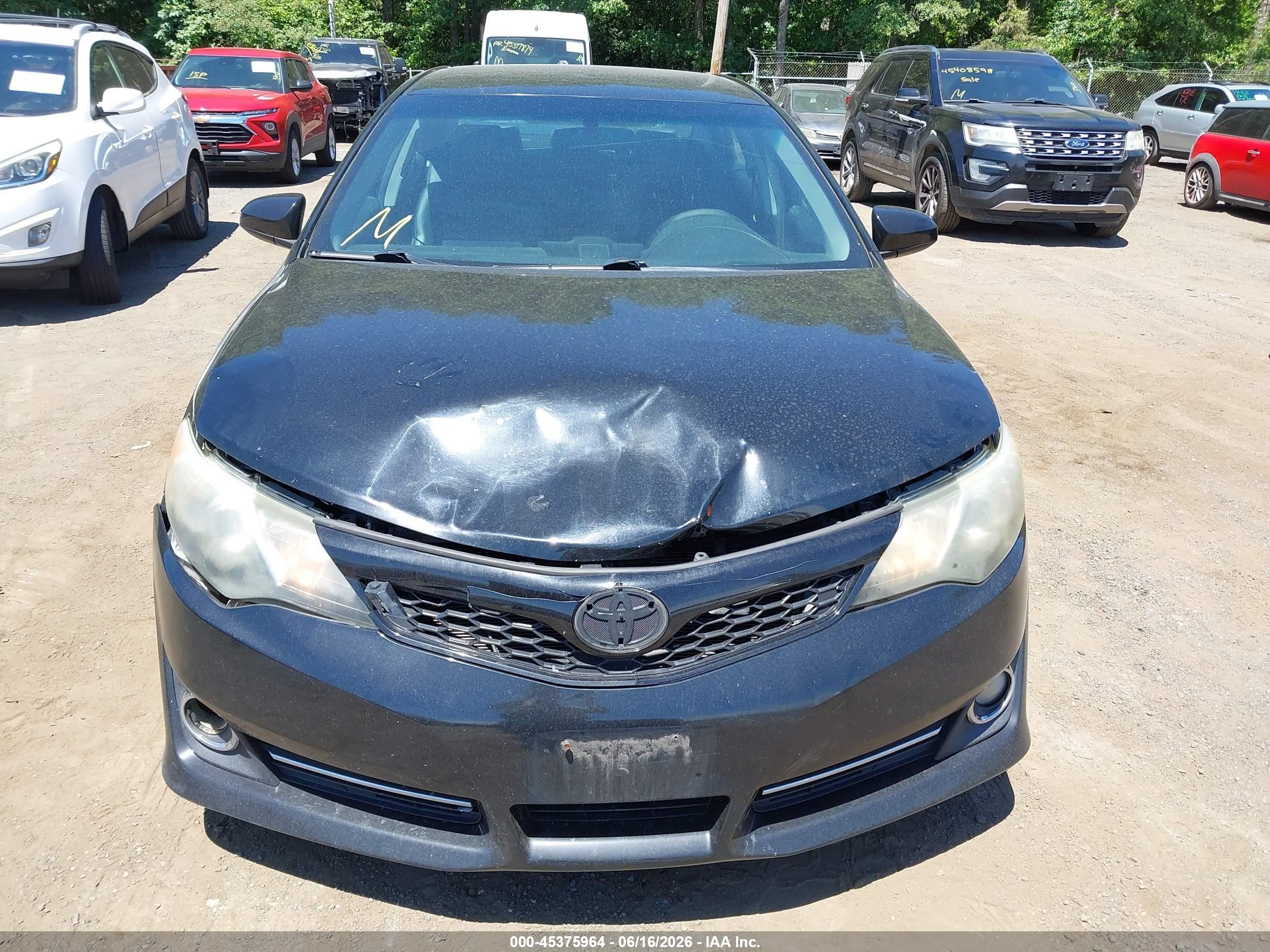 2014 Toyota Camry Se Black vin: 4T1BF1FK4EU797175