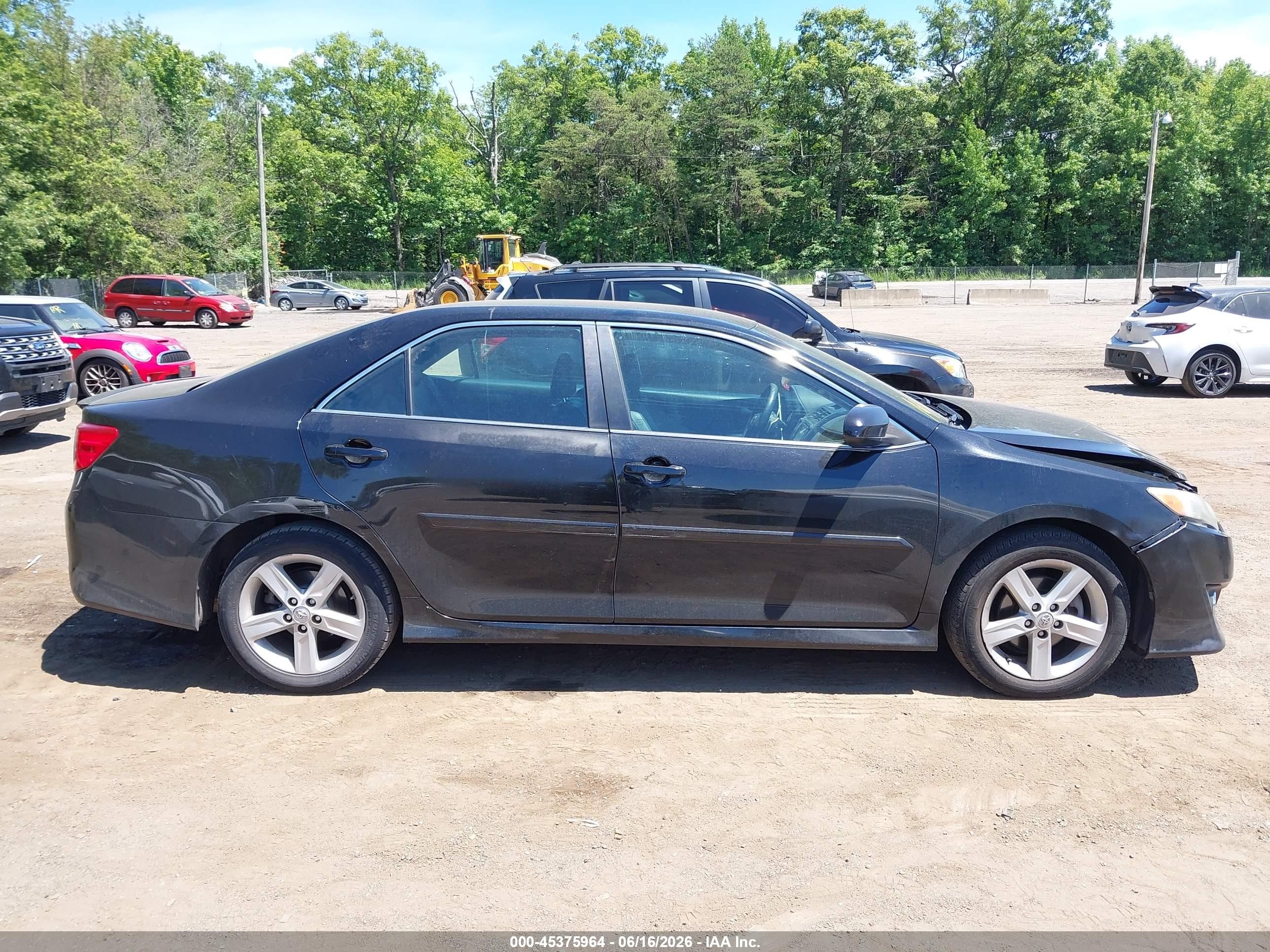2014 Toyota Camry Se Black vin: 4T1BF1FK4EU797175