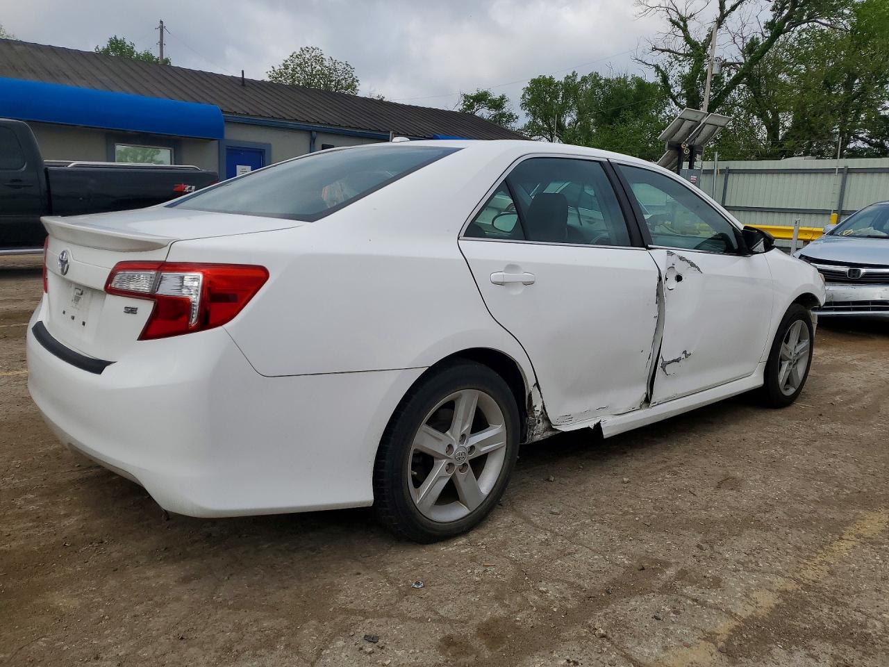 2014 Toyota Camry Se White vin: 4T1BF1FK4EU805193