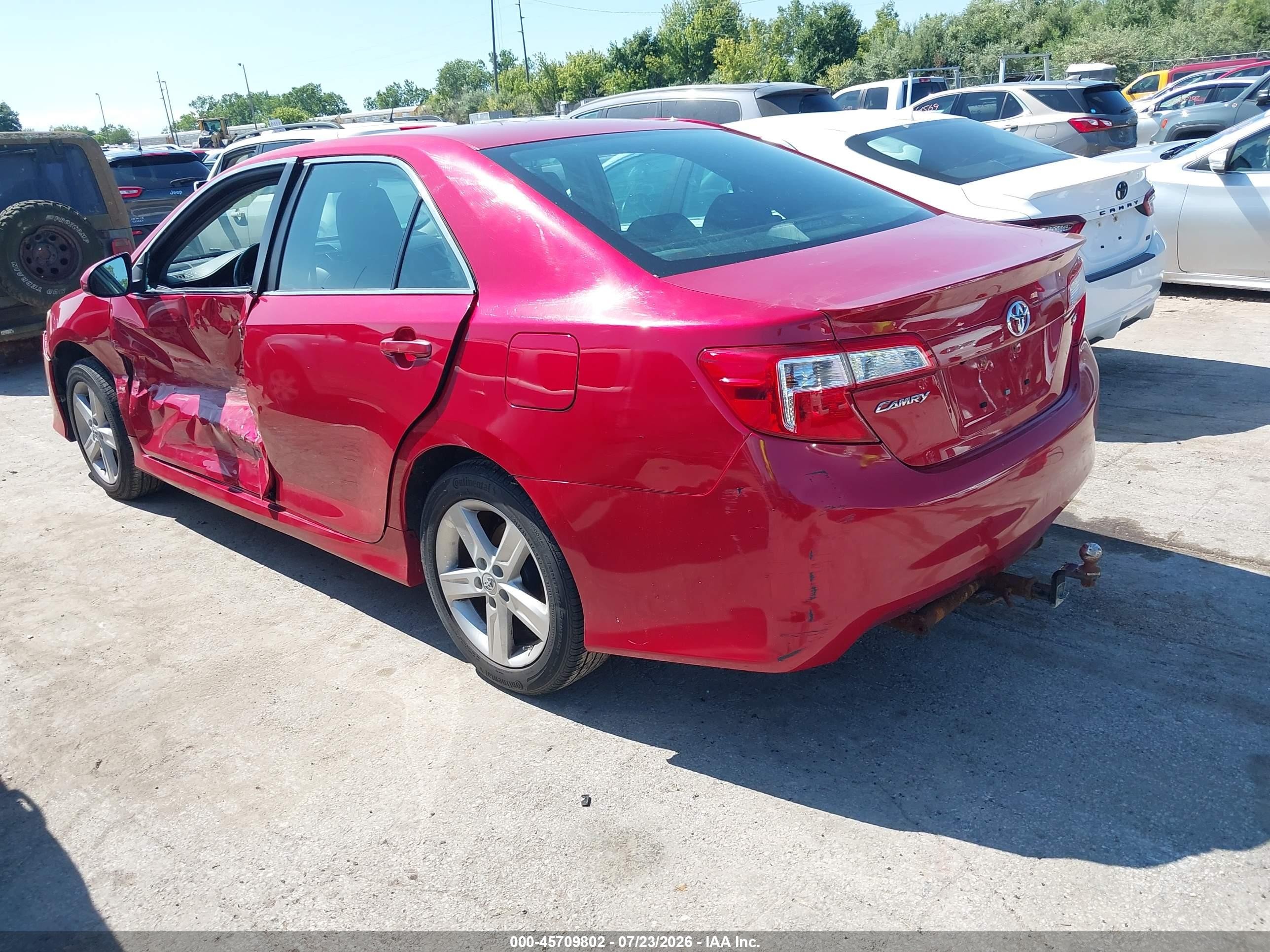 2014 Toyota Camry Se Red vin: 4T1BF1FK4EU828411