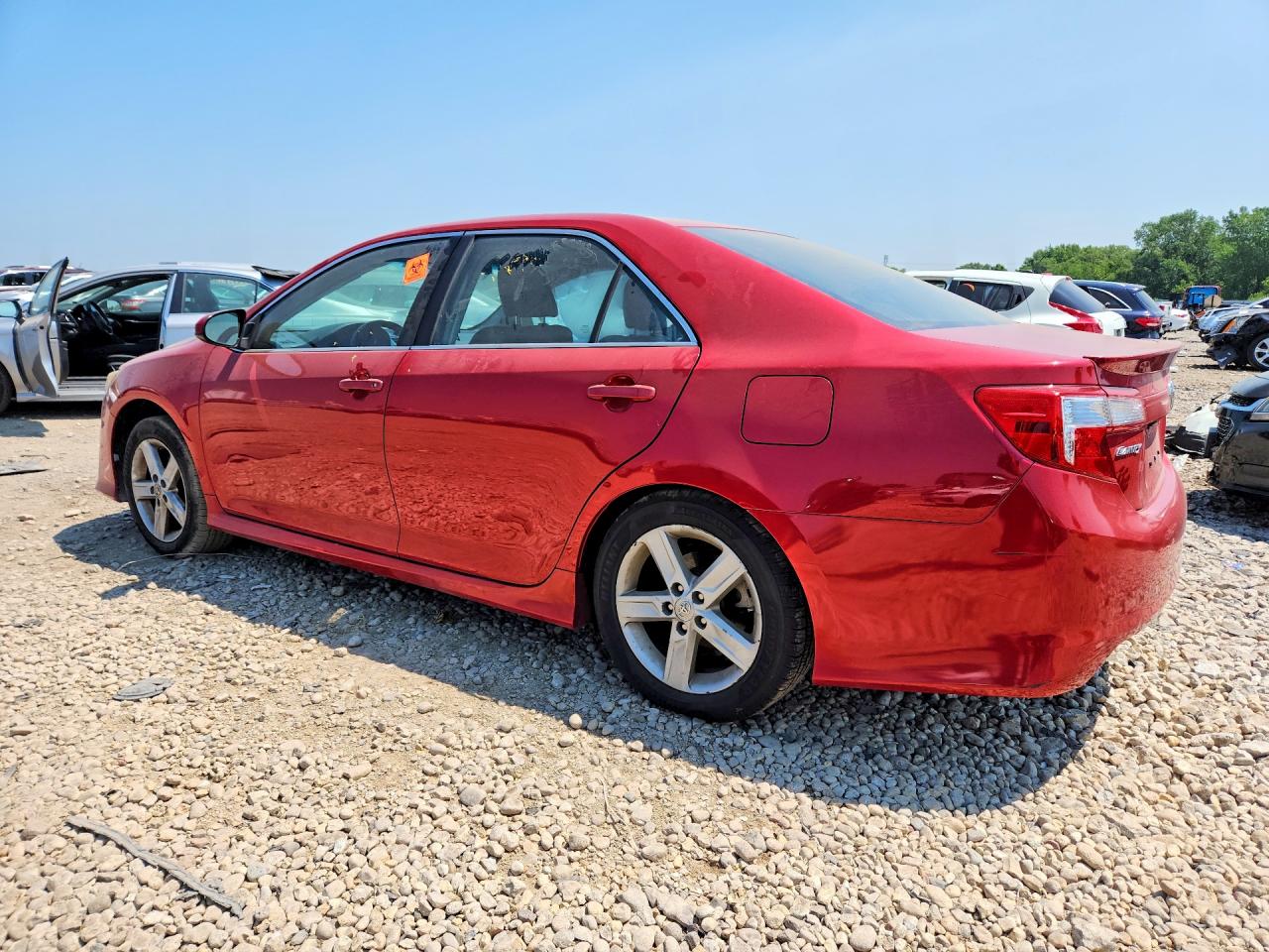 2014 Toyota Camry Se Red vin: 4T1BF1FK4EU832622