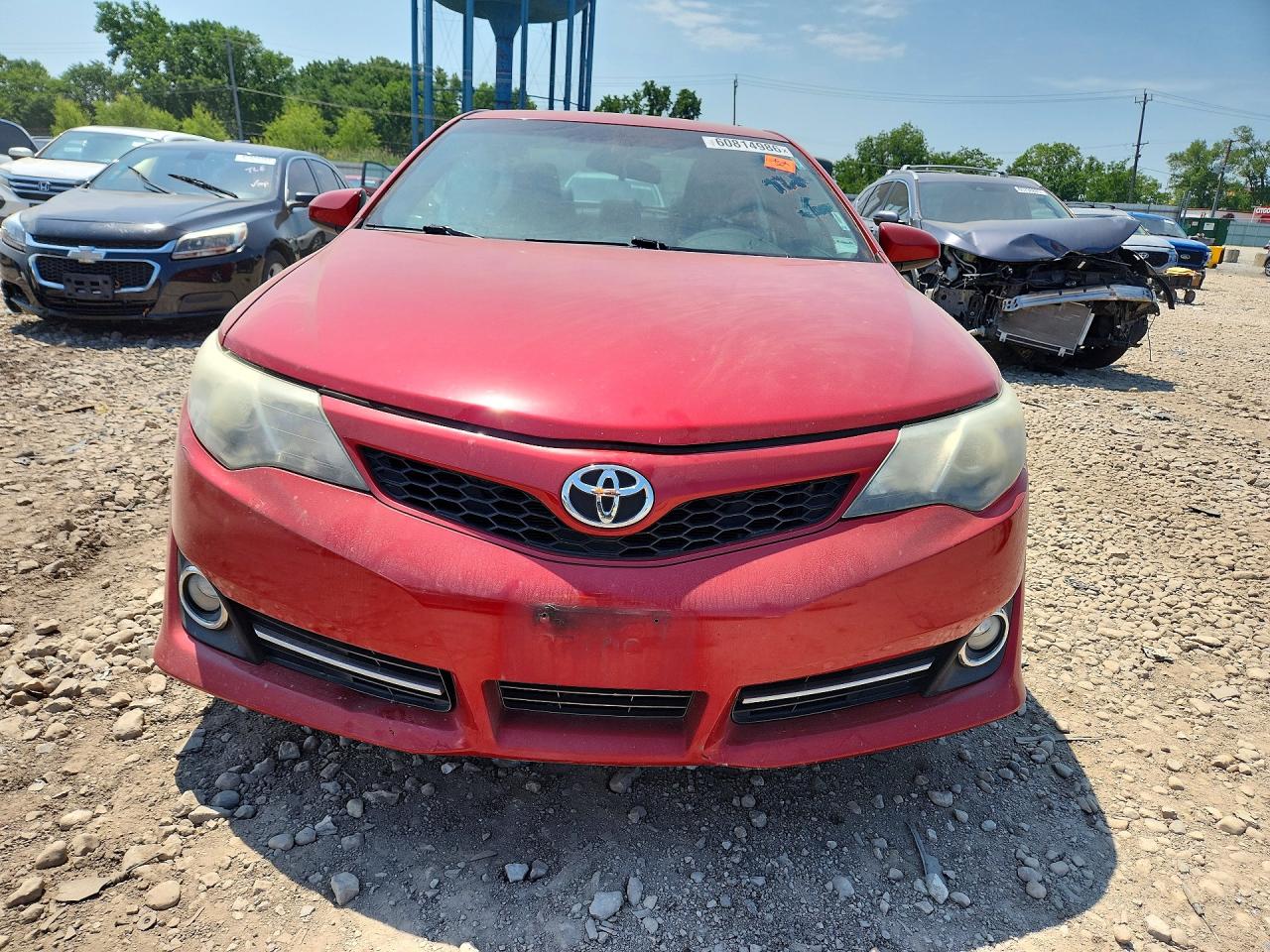 2014 Toyota Camry Se Red vin: 4T1BF1FK4EU832622