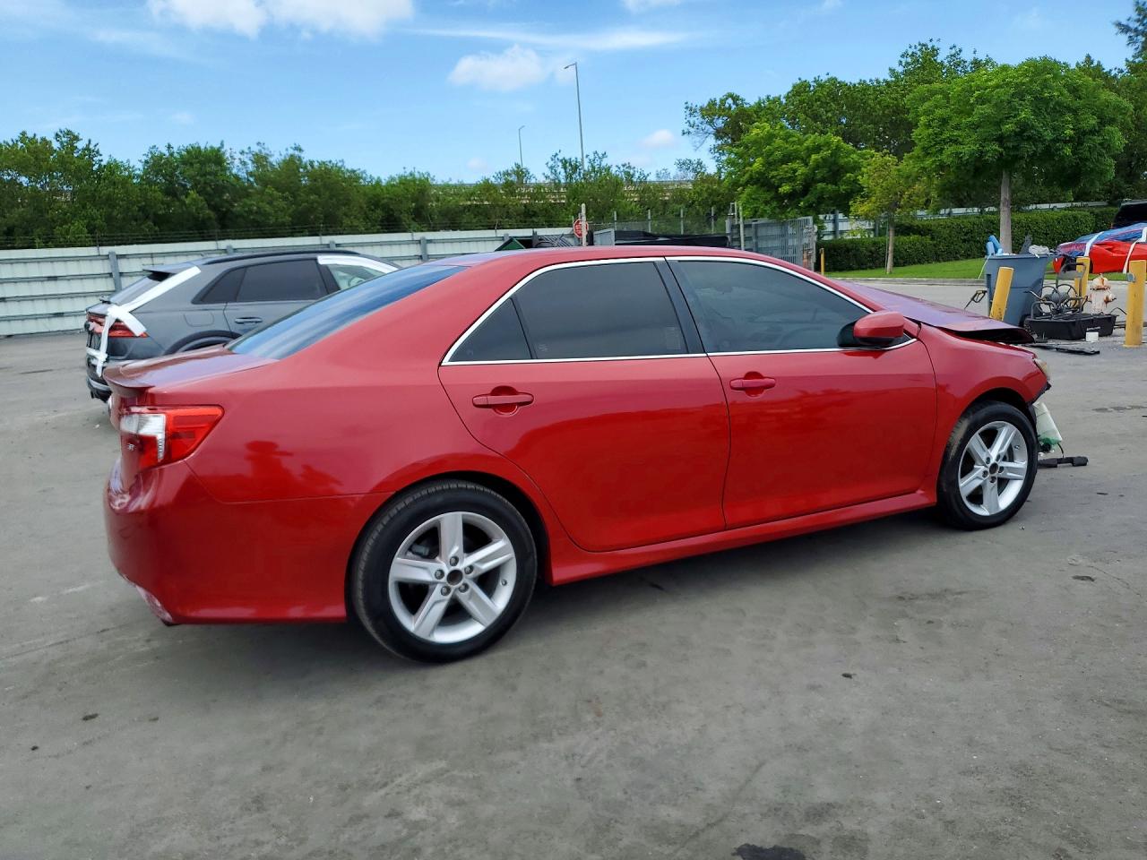 2014 Toyota Camry Se Red vin: 4T1BF1FK4EU834015