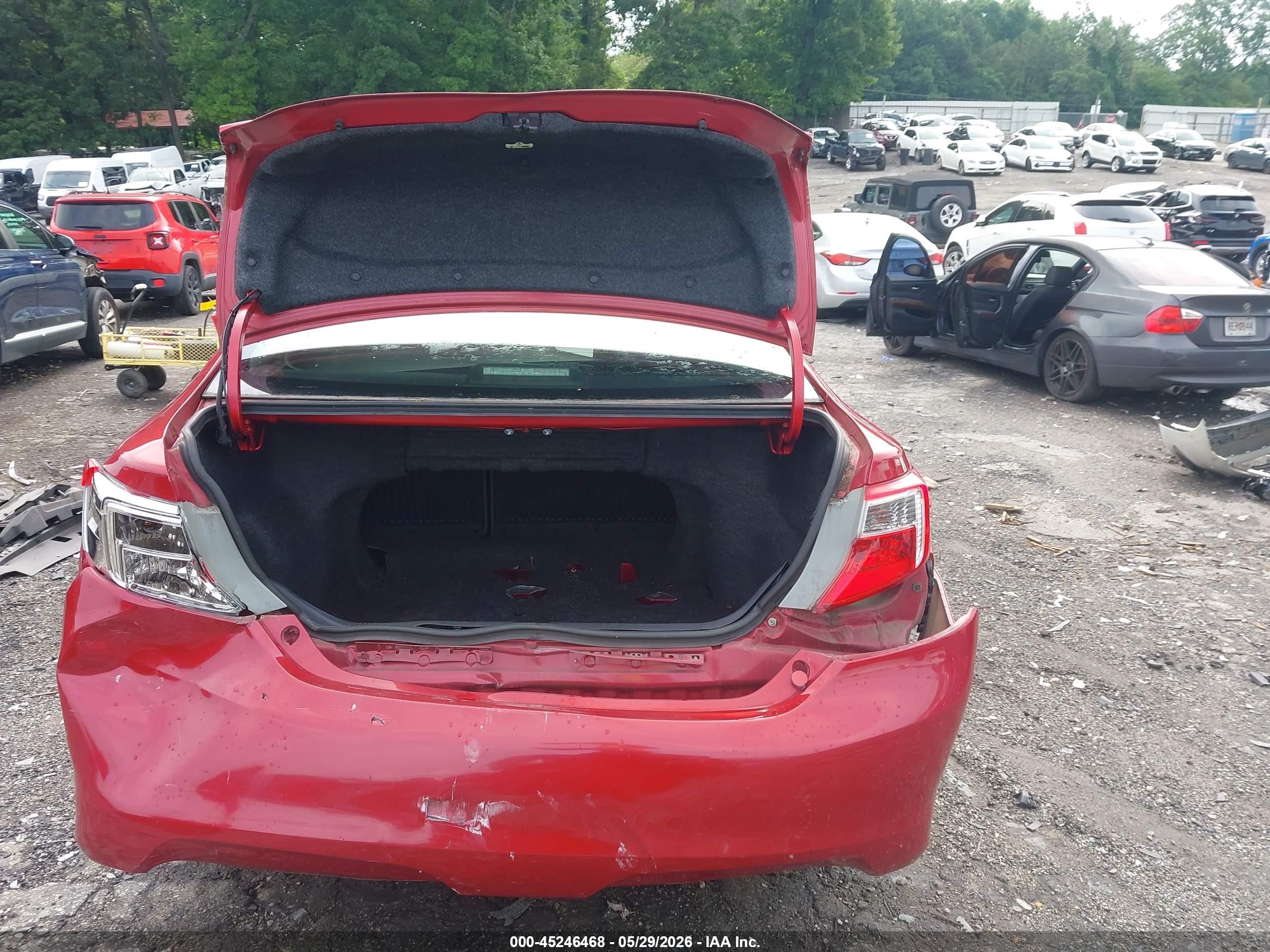 2014 Toyota Camry Se Red vin: 4T1BF1FK4EU841062