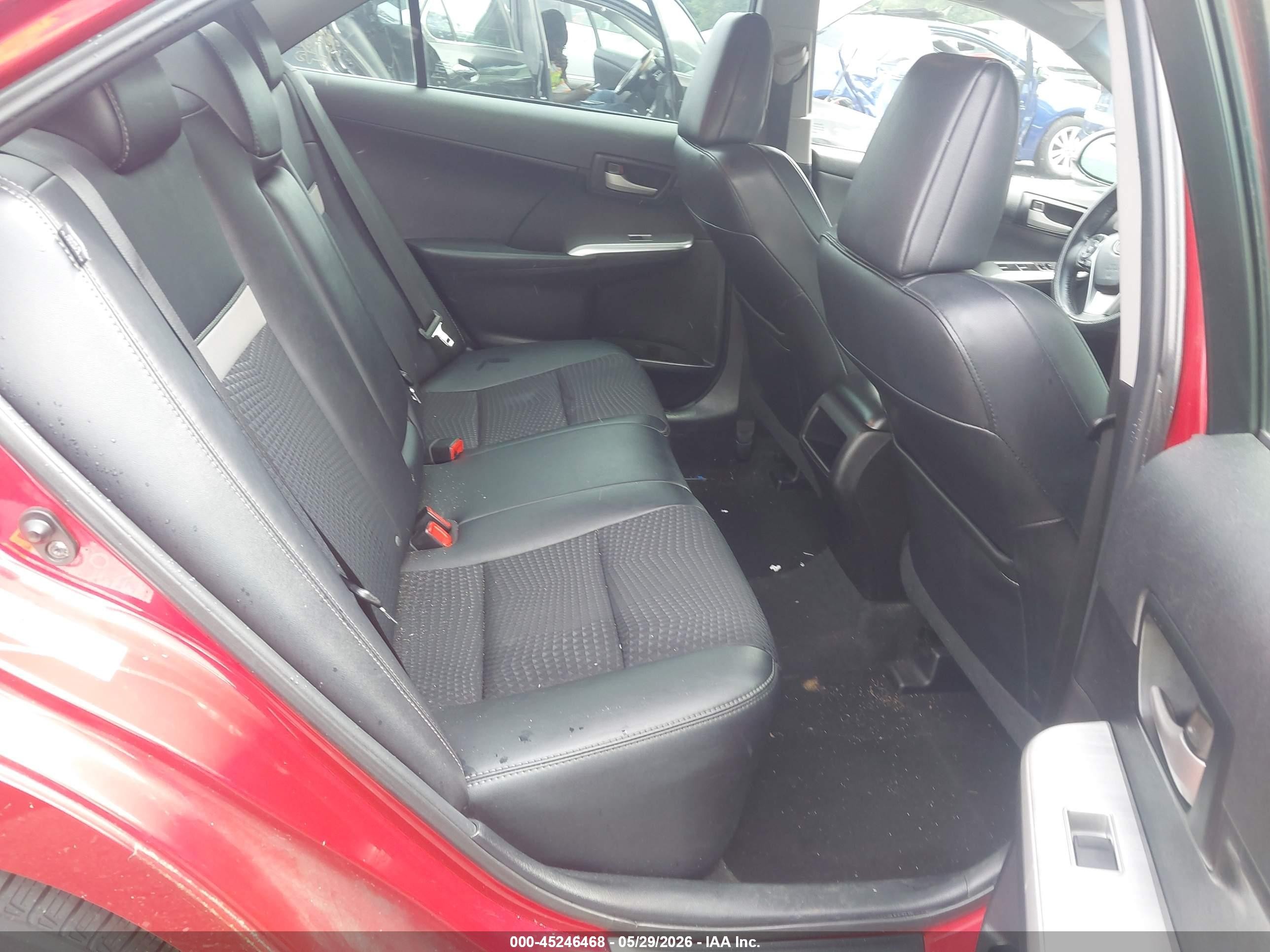 2014 Toyota Camry Se Red vin: 4T1BF1FK4EU841062