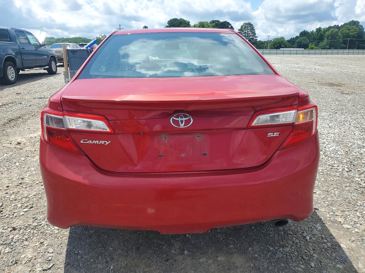 2014 Toyota Camry Se Sport Red vin: 4T1BF1FK4EU859870