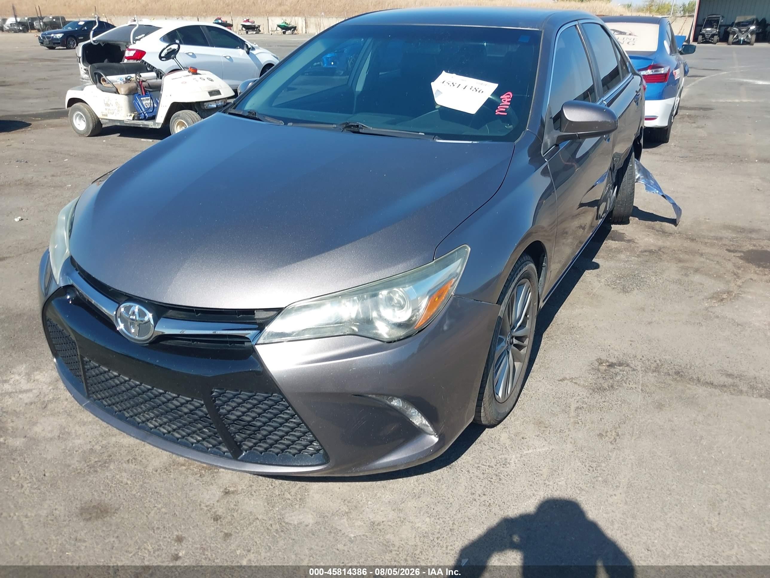 2015 Toyota Camry Se Brown vin: 4T1BF1FK4FU003700