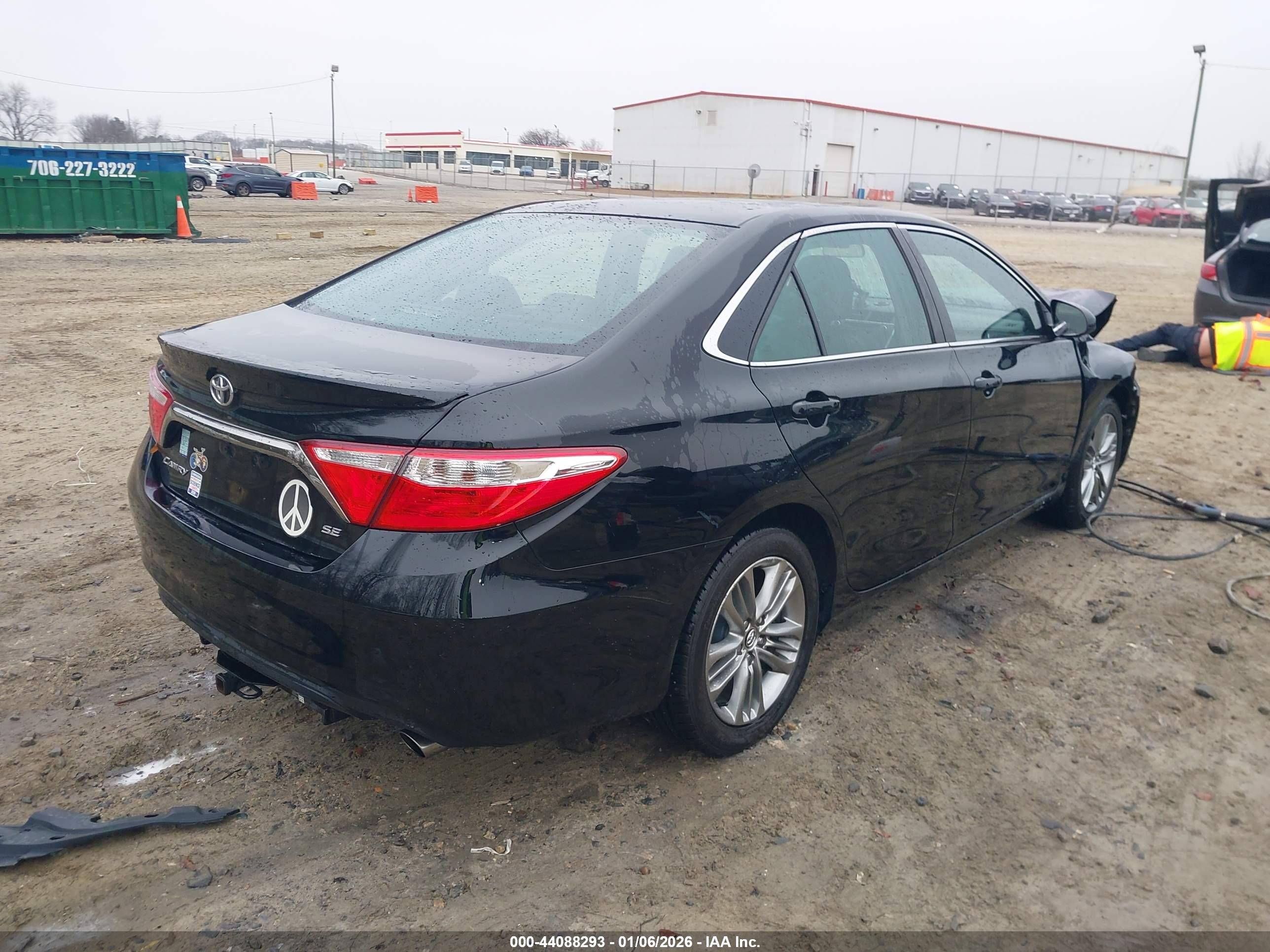 2015 Toyota Camry Se Black vin: 4T1BF1FK4FU014891