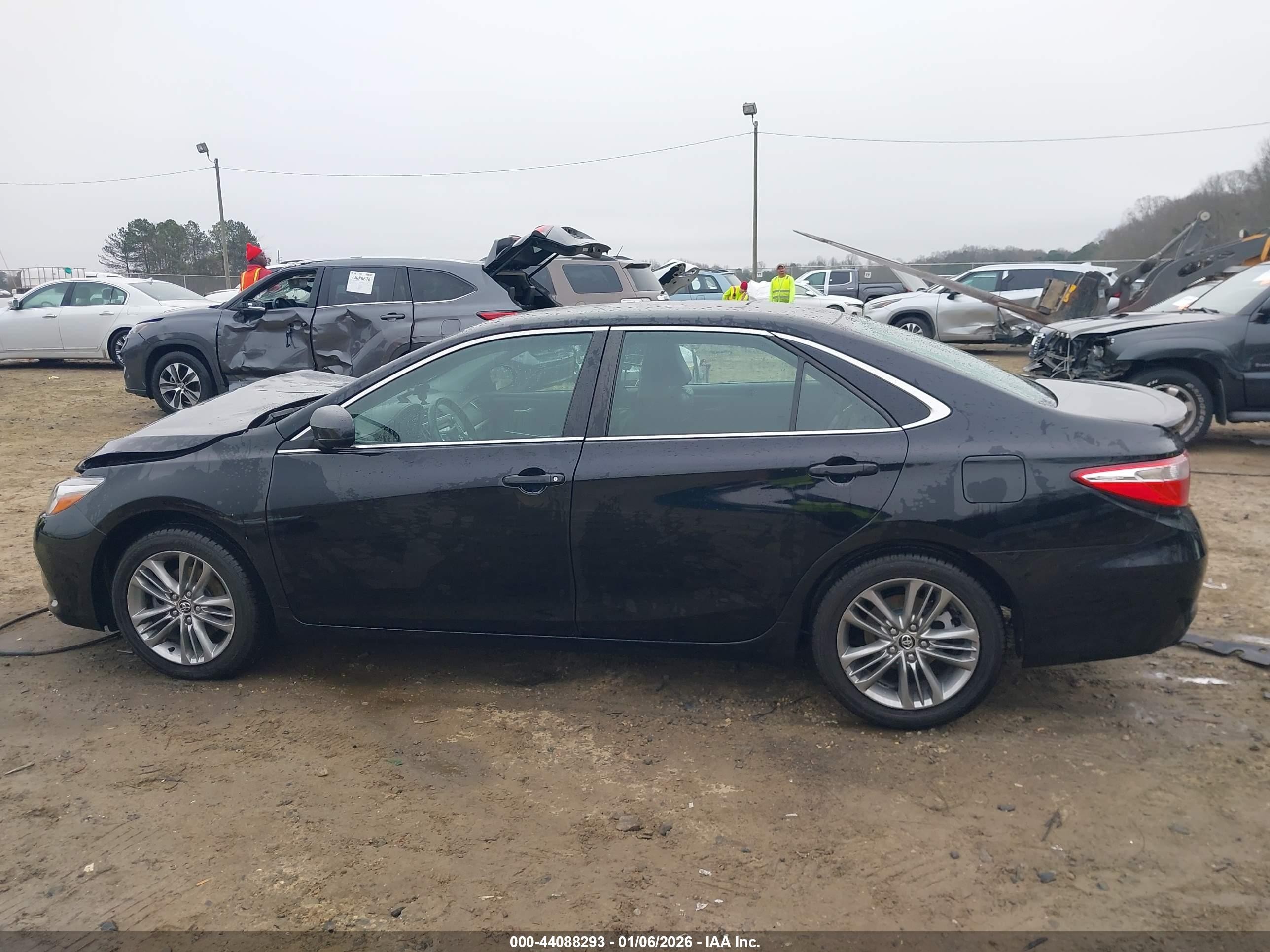 2015 Toyota Camry Se Black vin: 4T1BF1FK4FU014891