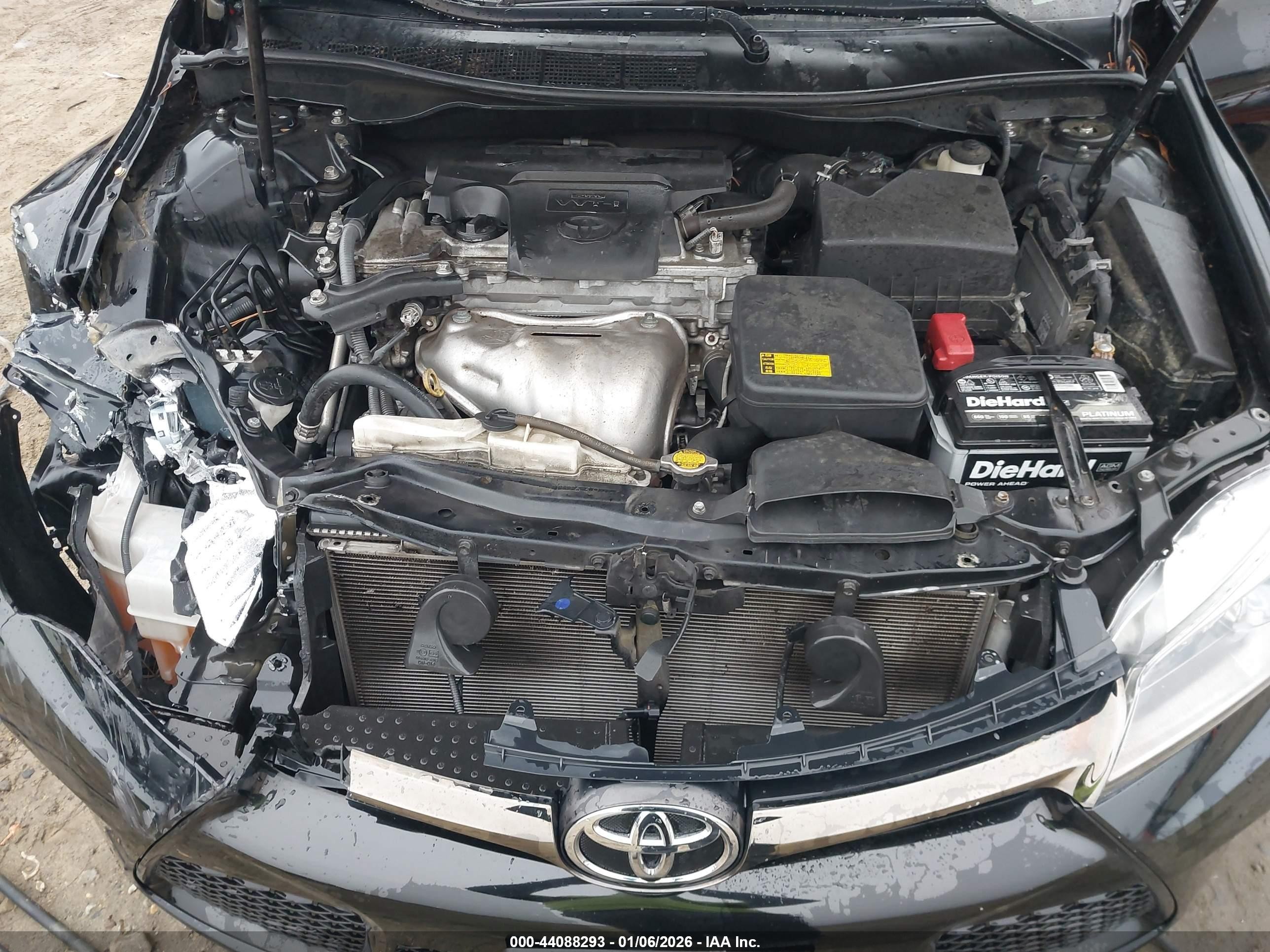 2015 Toyota Camry Se Black vin: 4T1BF1FK4FU014891