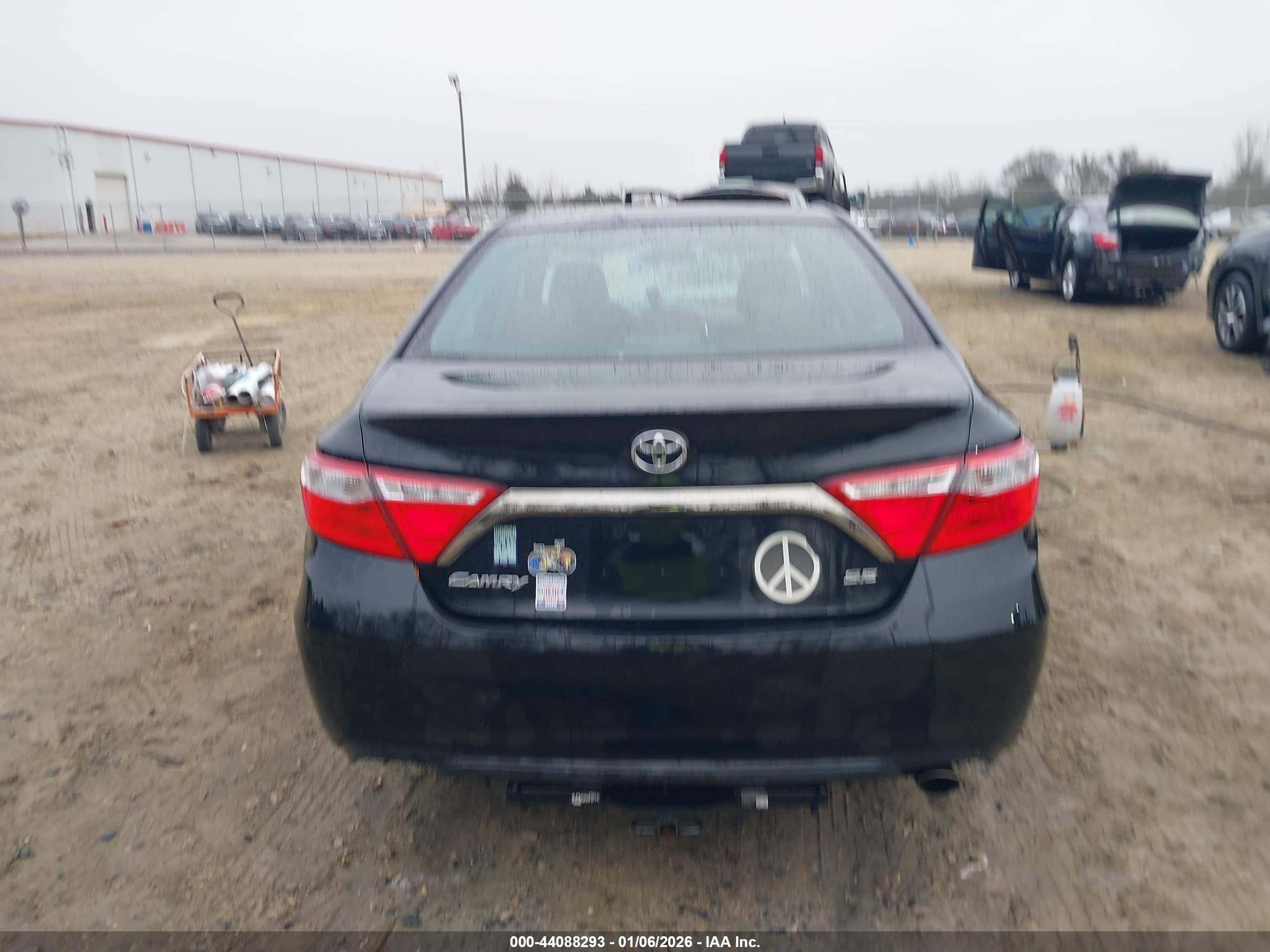 2015 Toyota Camry Se Black vin: 4T1BF1FK4FU014891