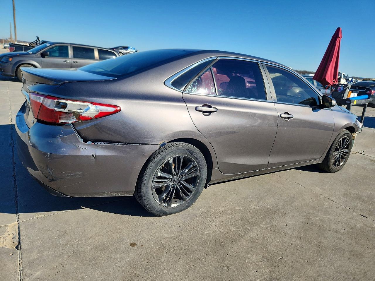 2015 Toyota Camry Se Gray vin: 4T1BF1FK4FU020285