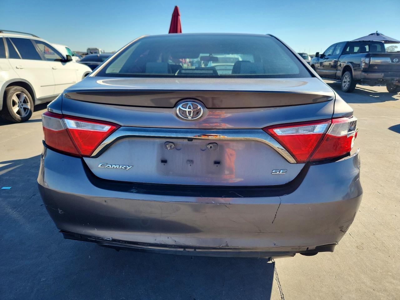 2015 Toyota Camry Se Gray vin: 4T1BF1FK4FU020285