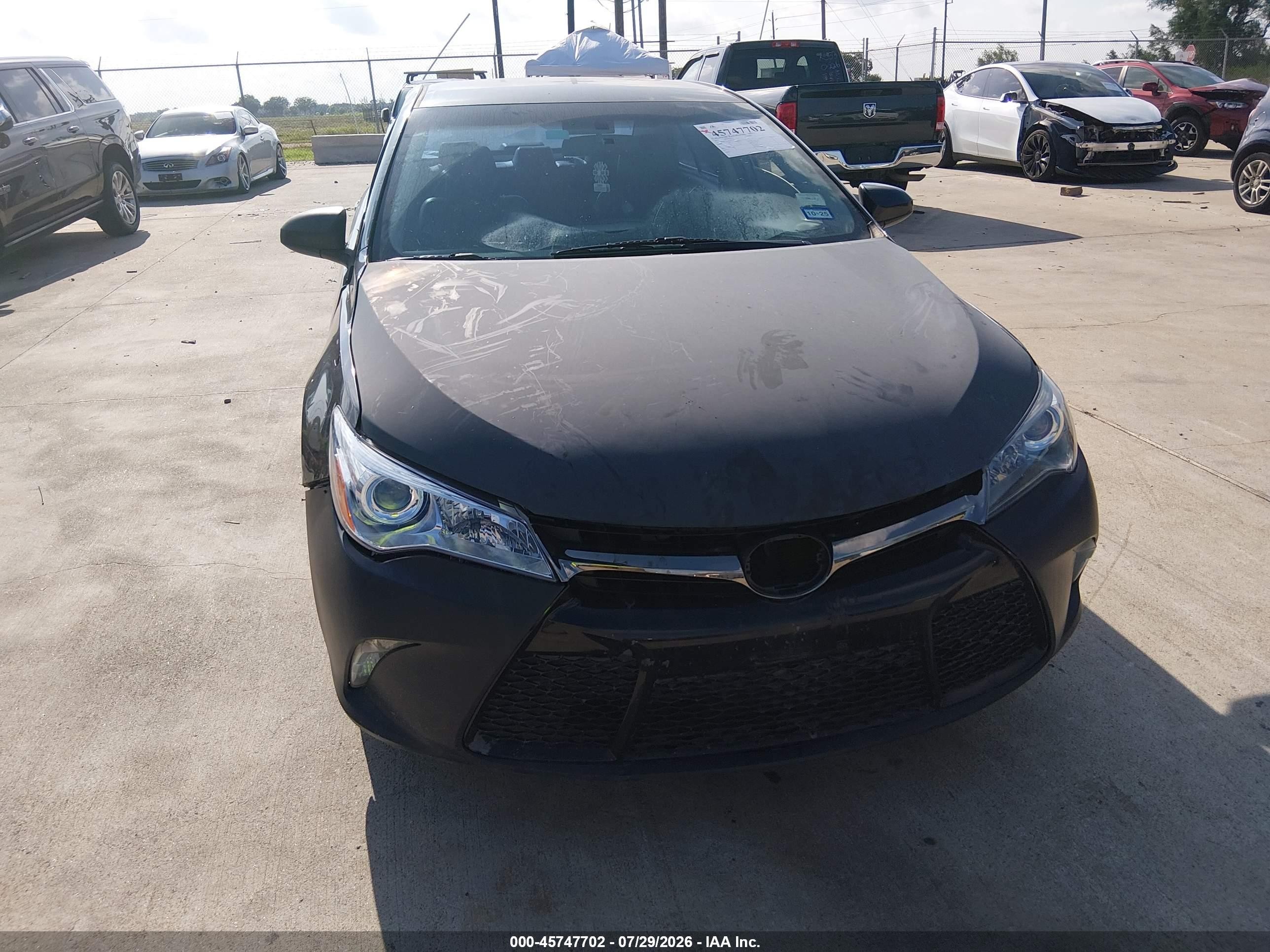2015 Toyota Camry Se Black vin: 4T1BF1FK4FU024739