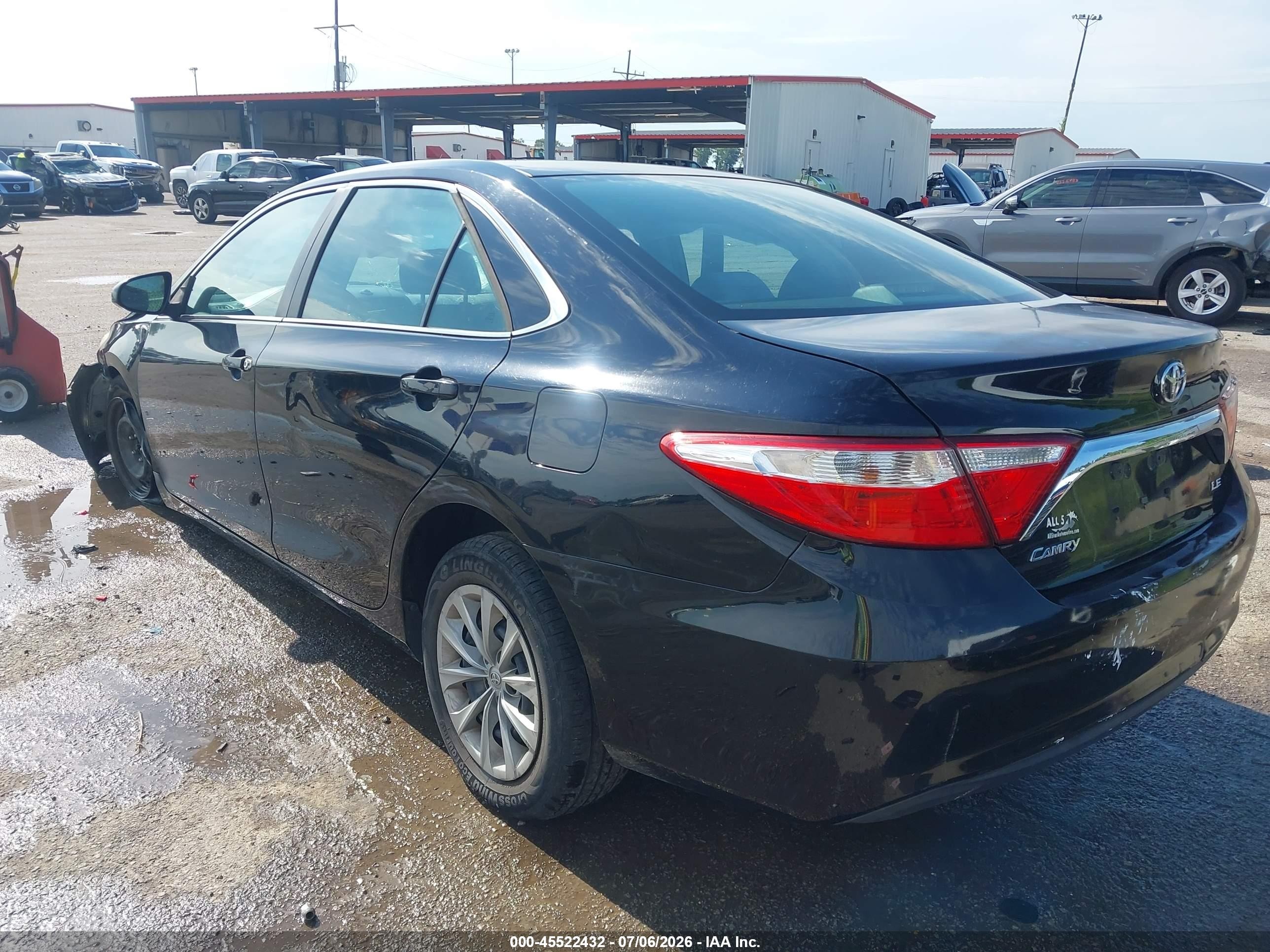 2015 Toyota Camry Le Black vin: 4T1BF1FK4FU029147
