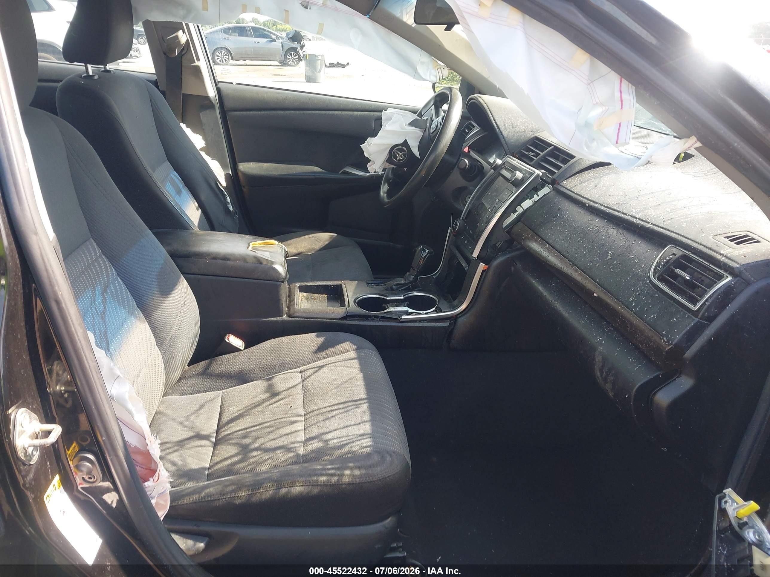 2015 Toyota Camry Le Black vin: 4T1BF1FK4FU029147