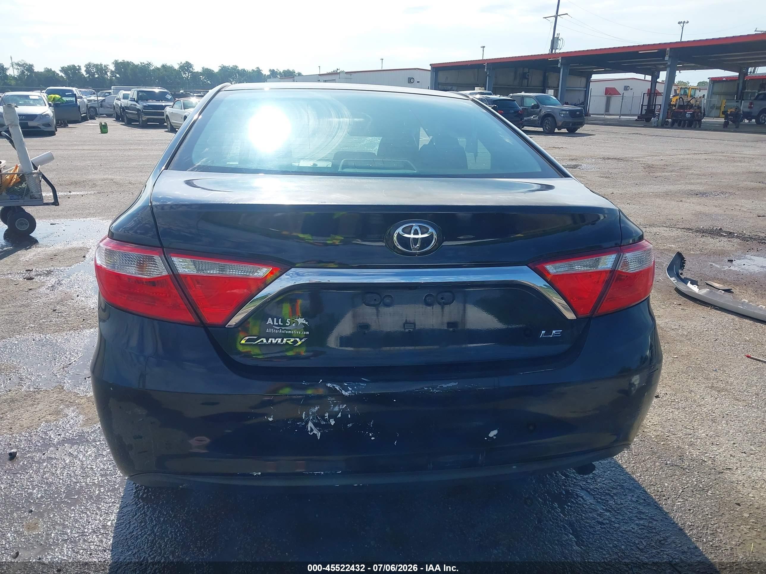2015 Toyota Camry Le Black vin: 4T1BF1FK4FU029147
