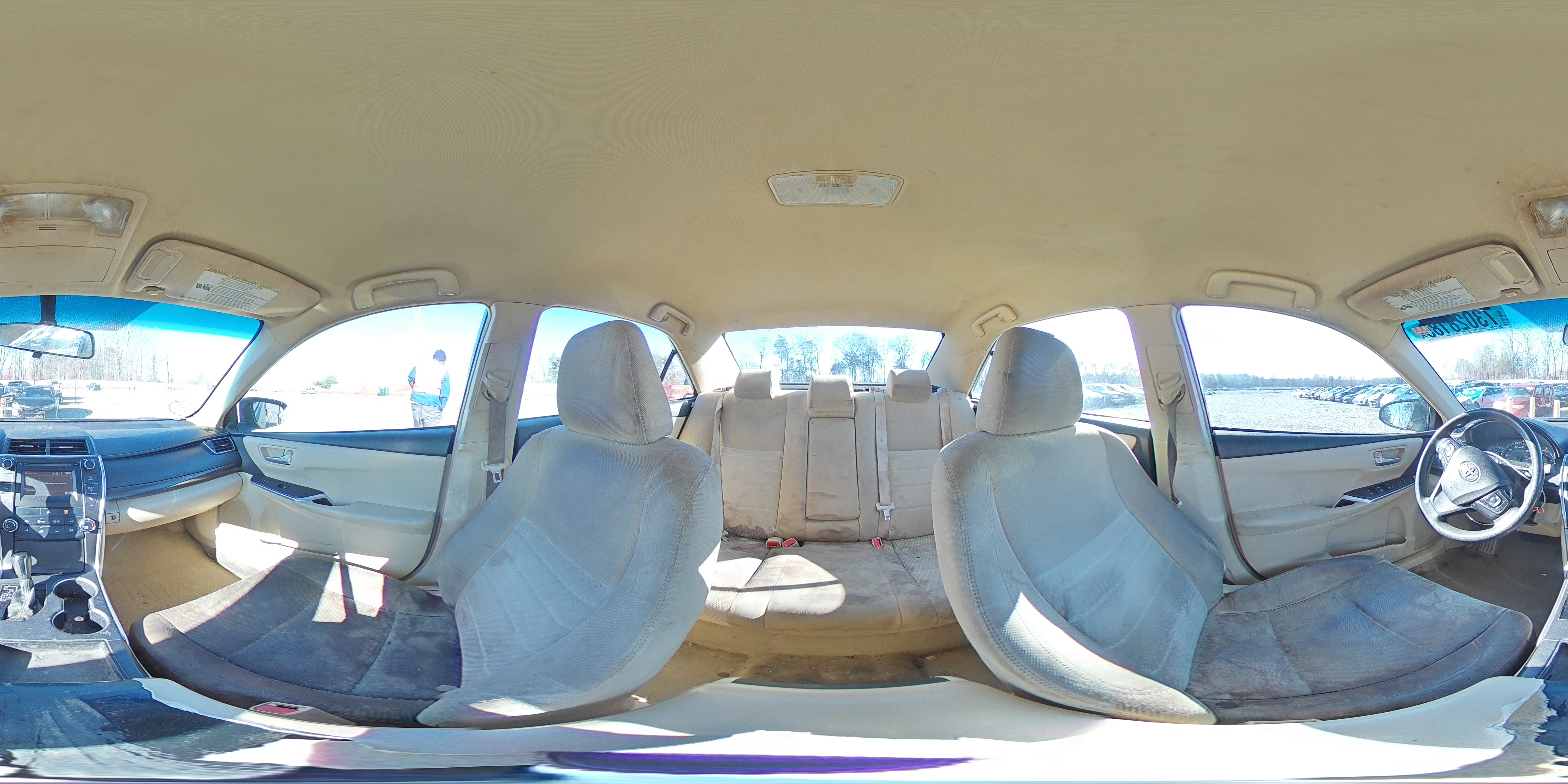 2015 Toyota Camry Le Серый vin: 4T1BF1FK4FU037104