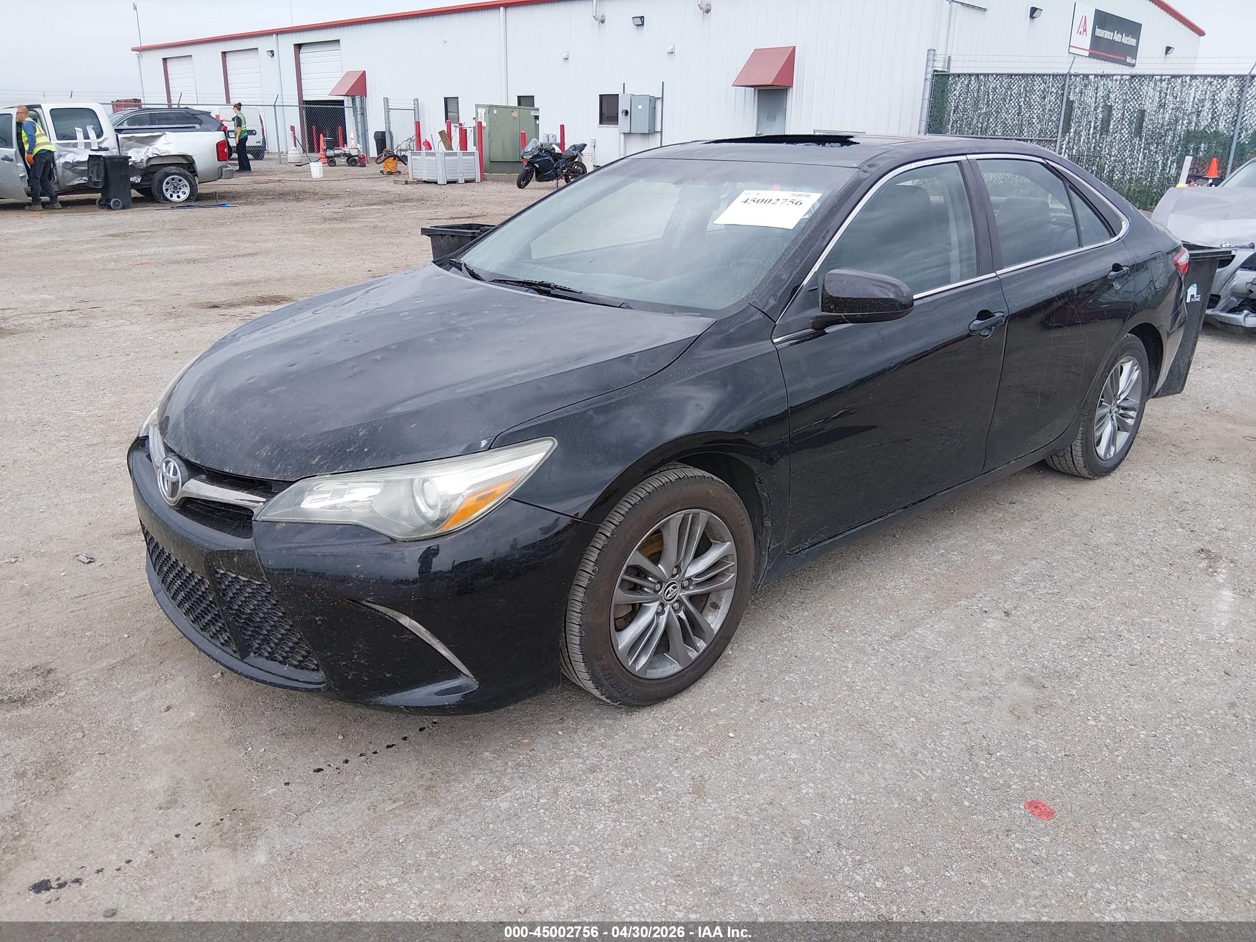 2015 Toyota Camry Se Black vin: 4T1BF1FK4FU057322