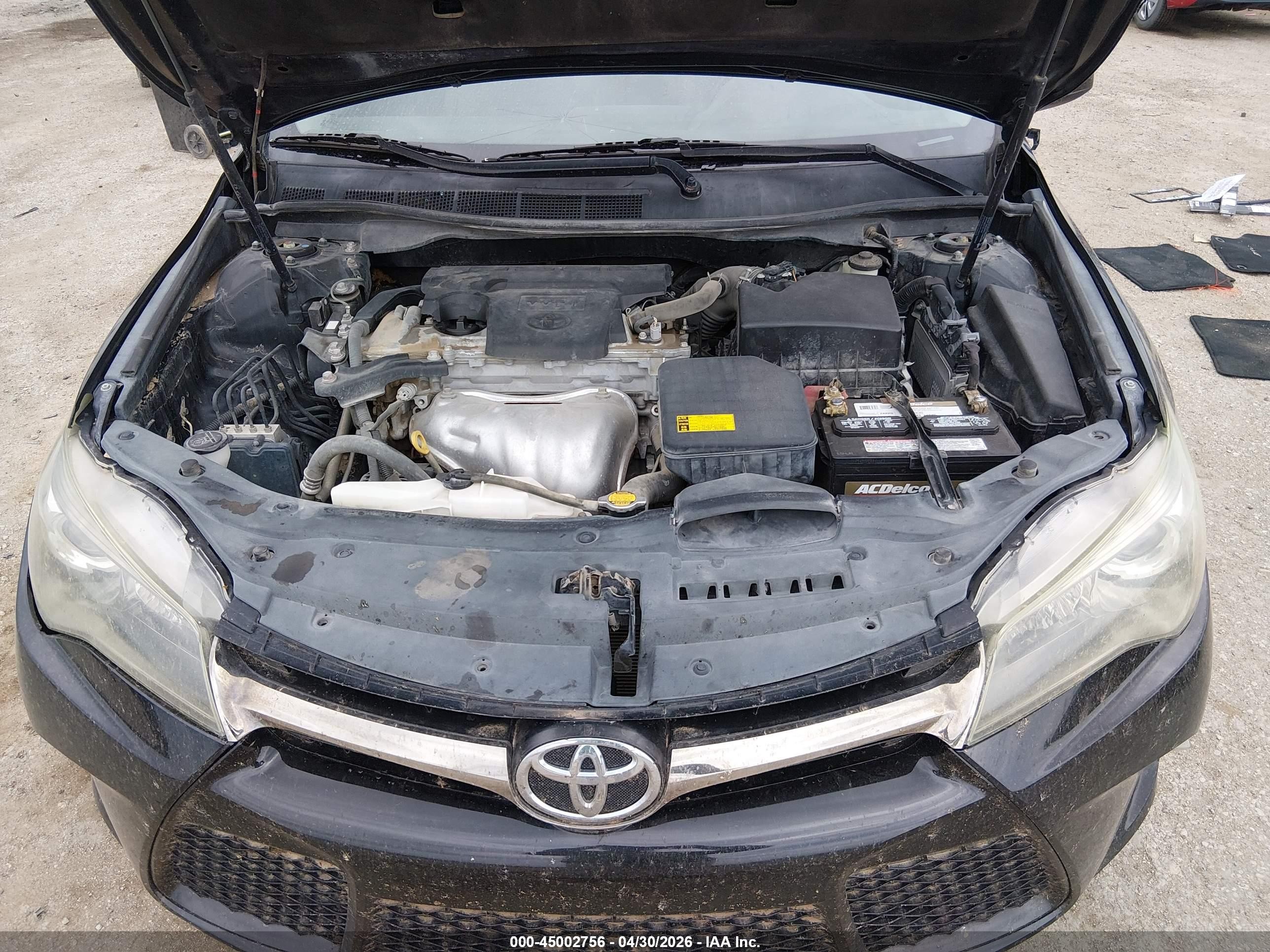 2015 Toyota Camry Se Black vin: 4T1BF1FK4FU057322