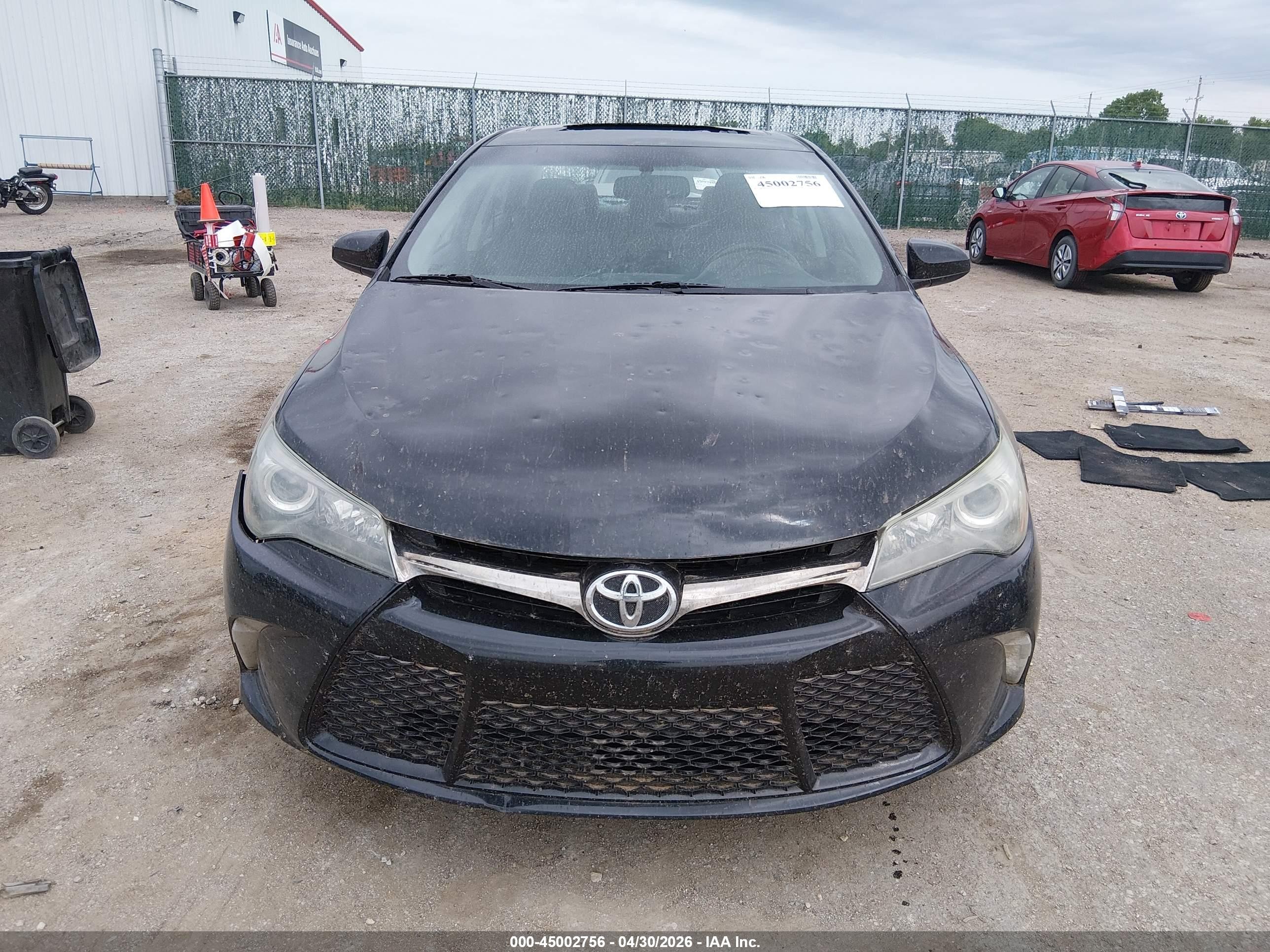 2015 Toyota Camry Se Black vin: 4T1BF1FK4FU057322