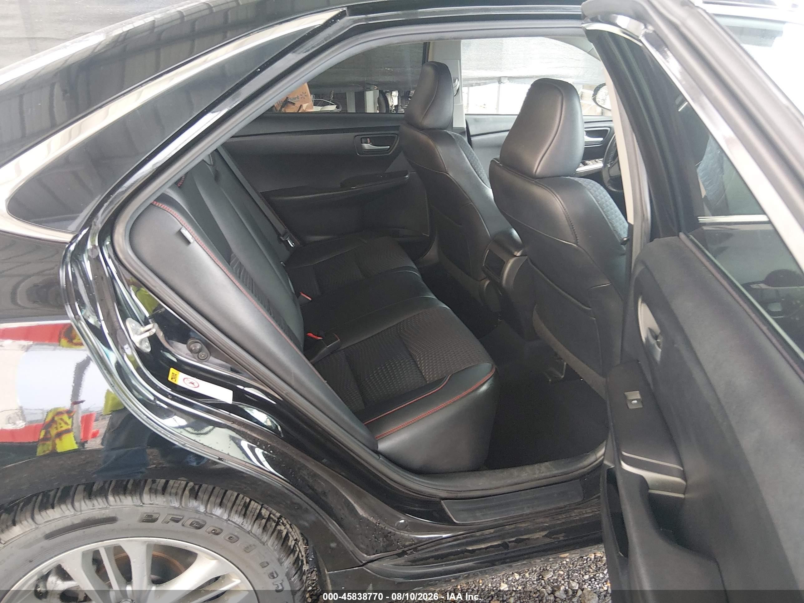 2015 Toyota Camry Se Black vin: 4T1BF1FK4FU058390