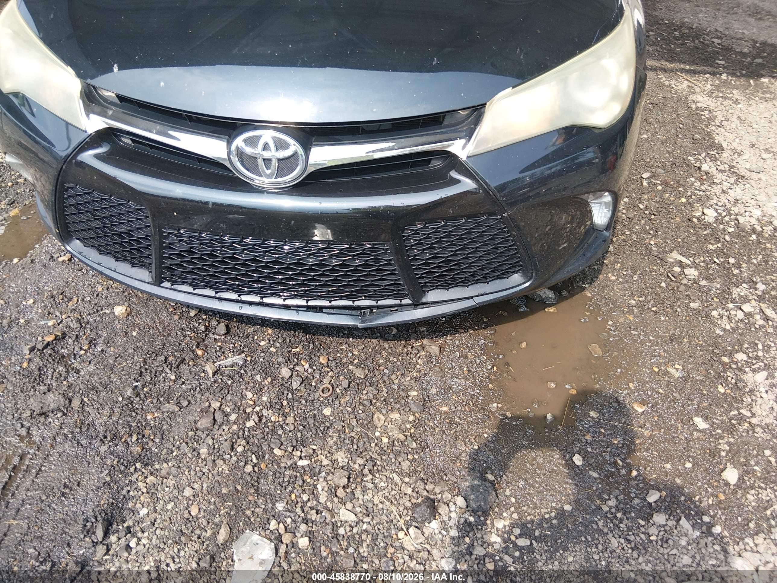 2015 Toyota Camry Se Black vin: 4T1BF1FK4FU058390