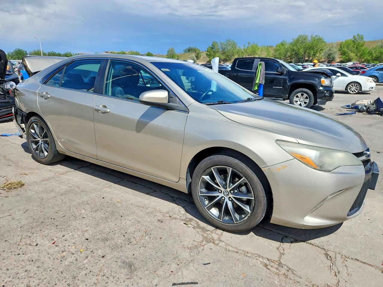 2015 Toyota Camry Xse Beige vin: 4T1BF1FK4FU068546
